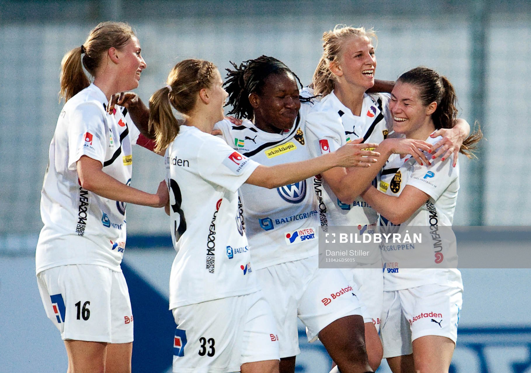 Sofia Jakobsson, Umeå, gör 0-1, jubel, glädje