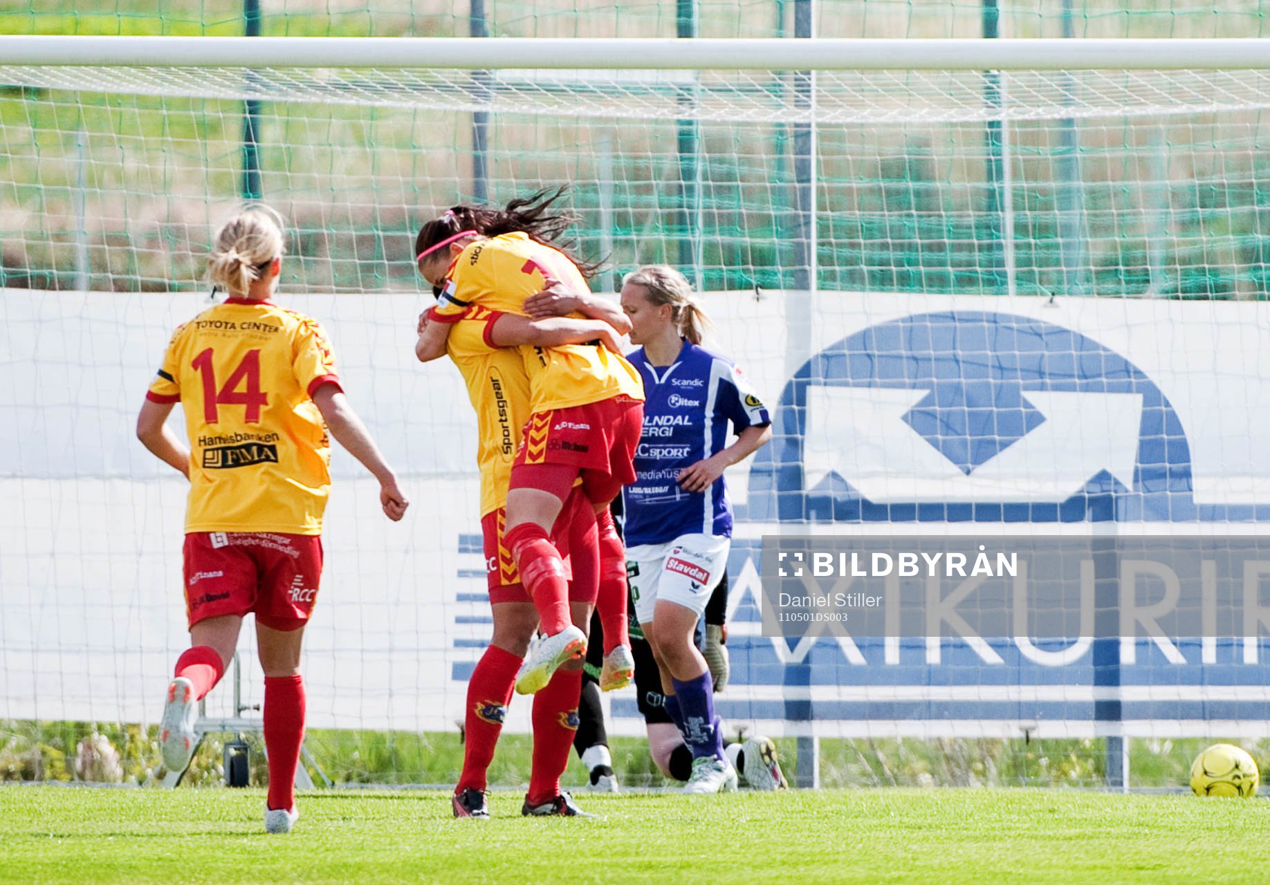 Jennifer Egelryd, Tyresö, gör 0-1, jubel
