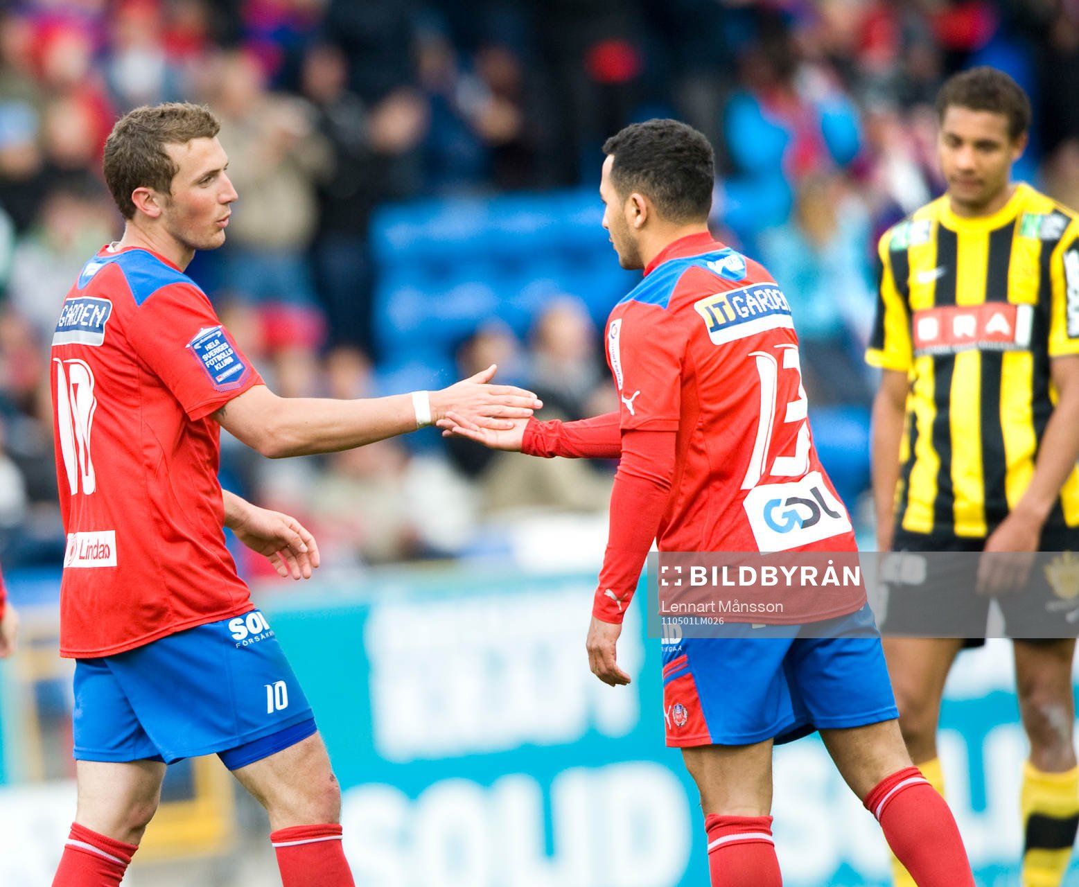 1-1, Alexander Gerndt, Helsingborg, jubel, som tackar