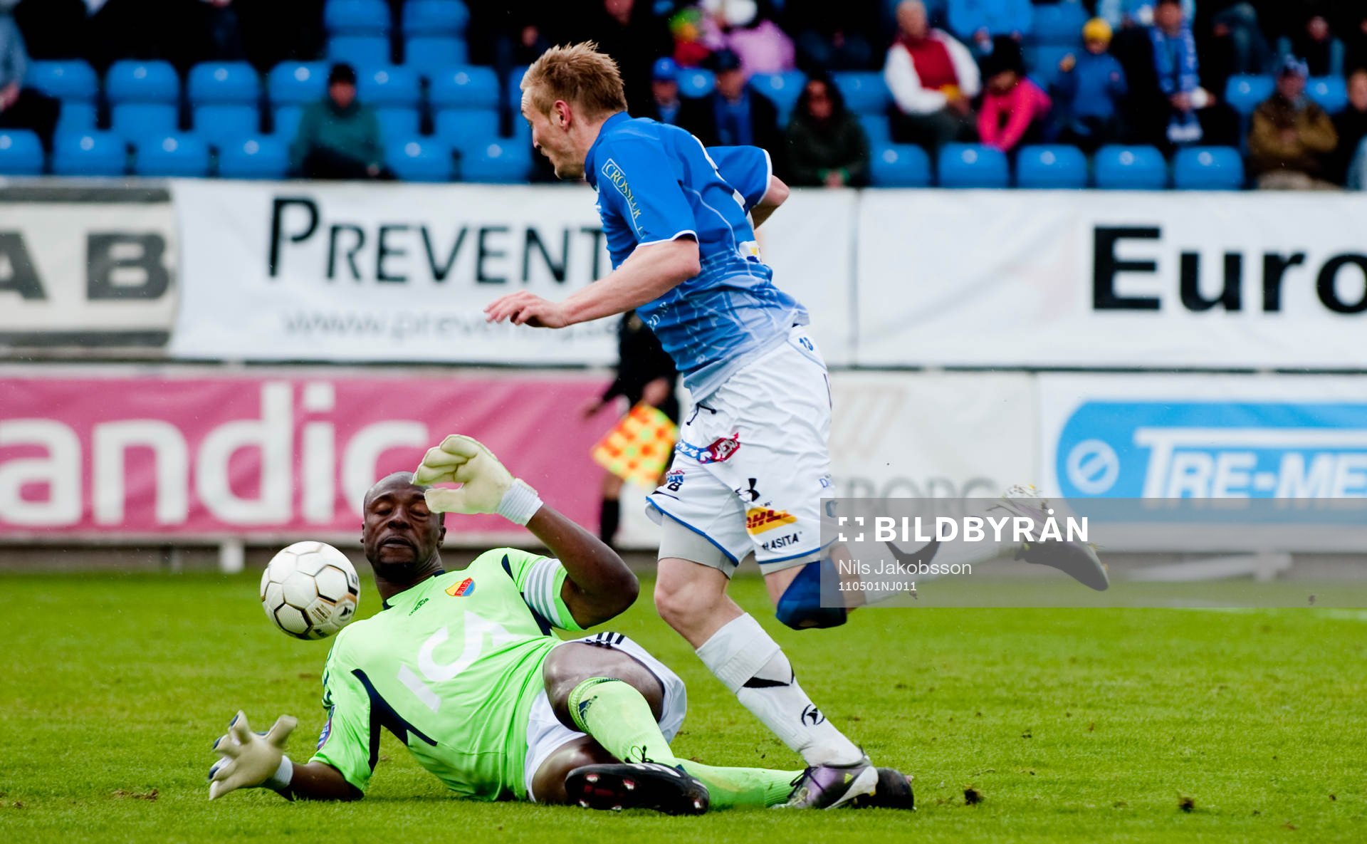 Fredrik Jensen, Trelleborg gör mål på Pa Dembo Touray,