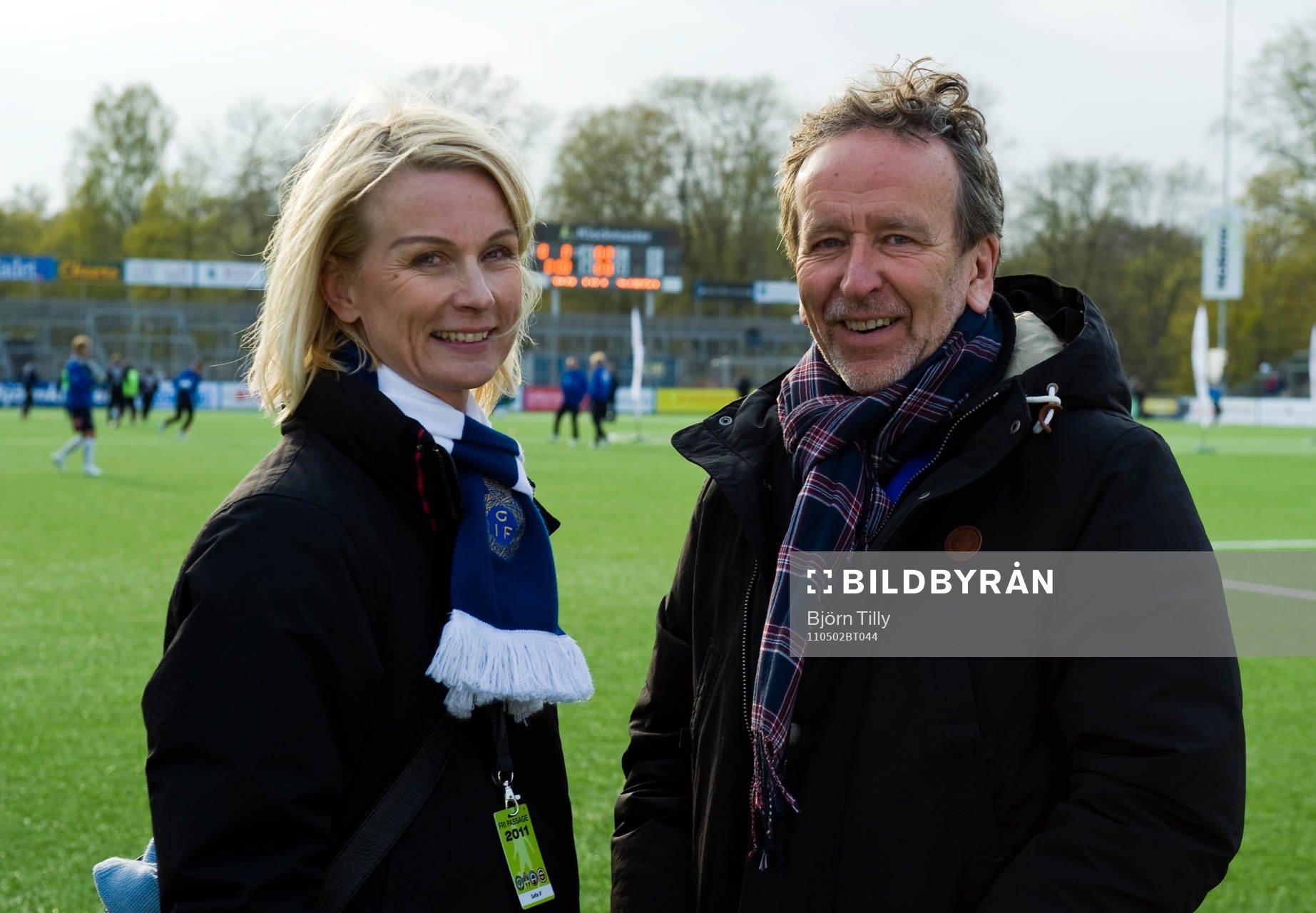 Eva von Scheele, klubbdirektör  och  Leif Lindstrand,