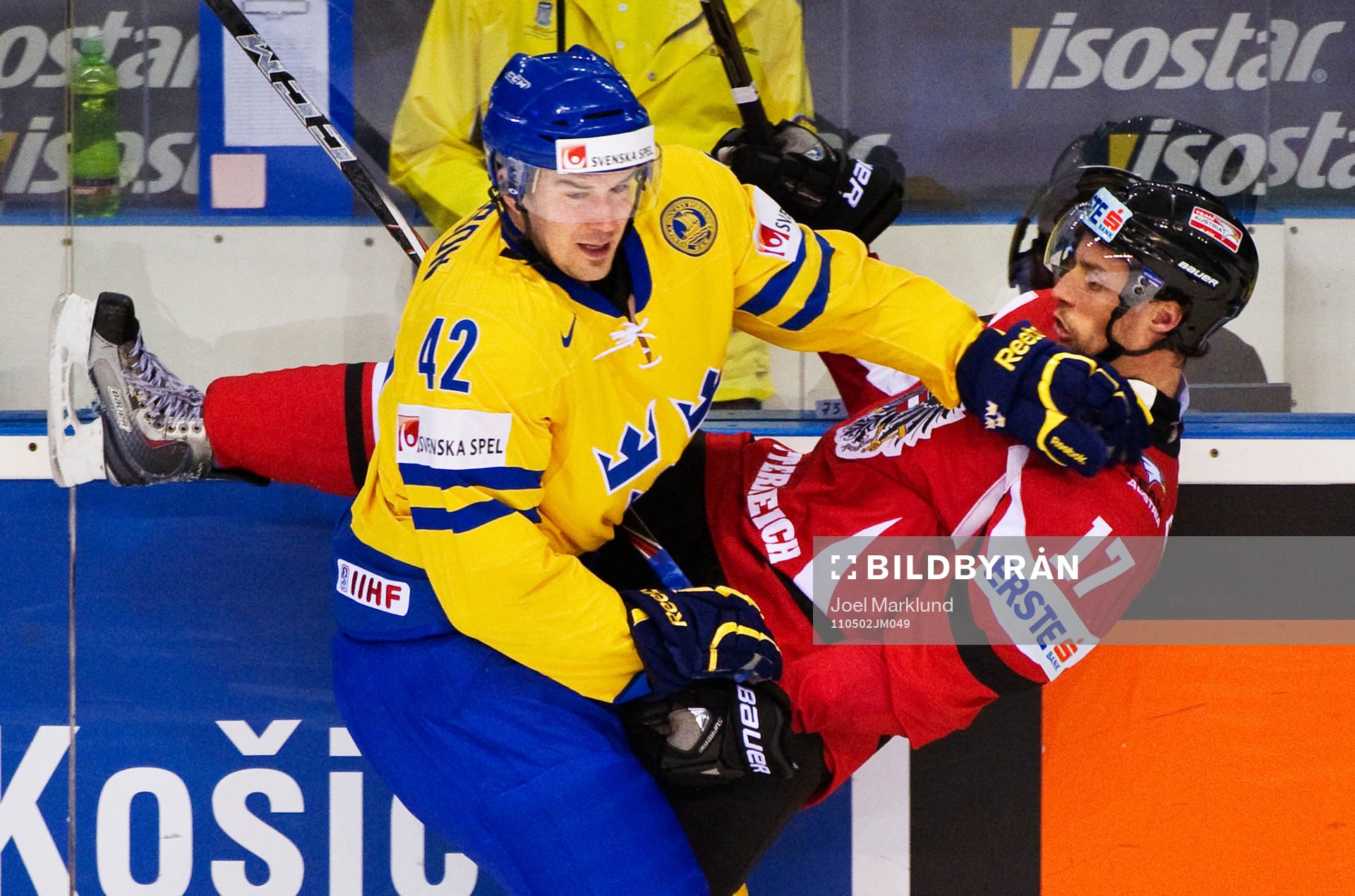 Jimmie Ericsson, Sverige, stoppar Johannes Reichel,