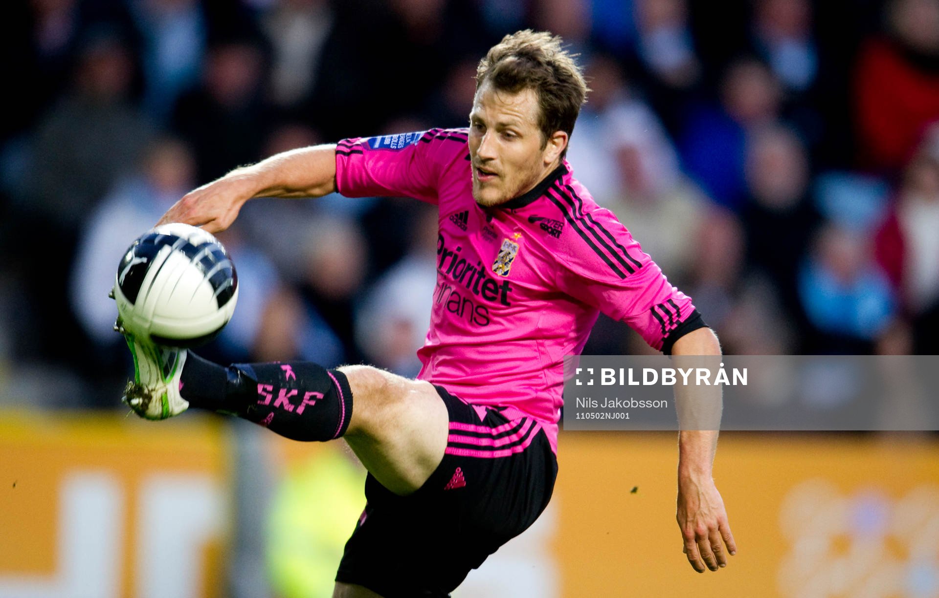 Tobias Hysén, IFK Göteborg lyfter bollen och gör mål