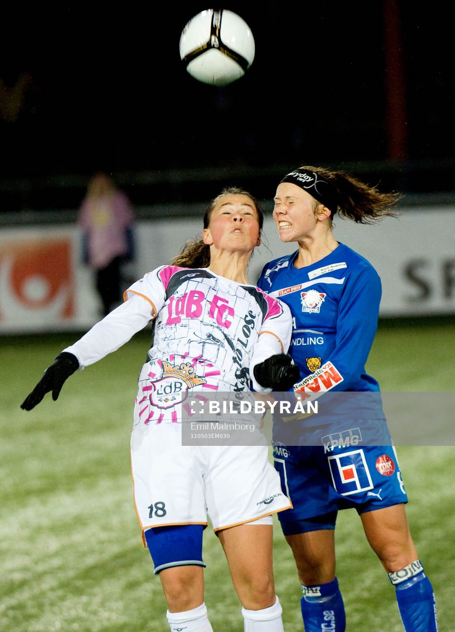 Sara Björk Gunnarsdottir, Malmö och Jessica Samuelsson,