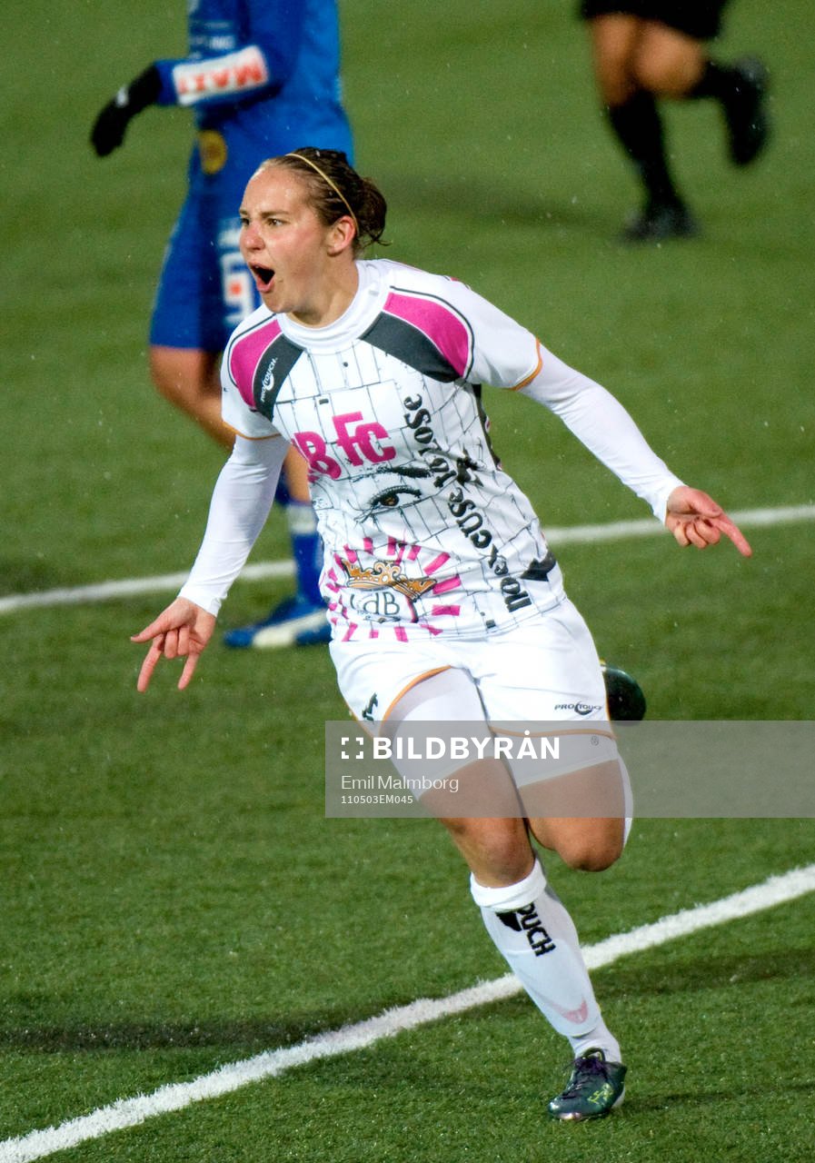 Manon Melis, Malmö. 2-1. Jubel