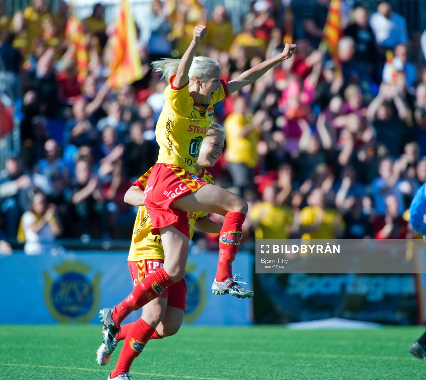  Josefin Öqvist,  Tyresö, jubel efter 1-0.