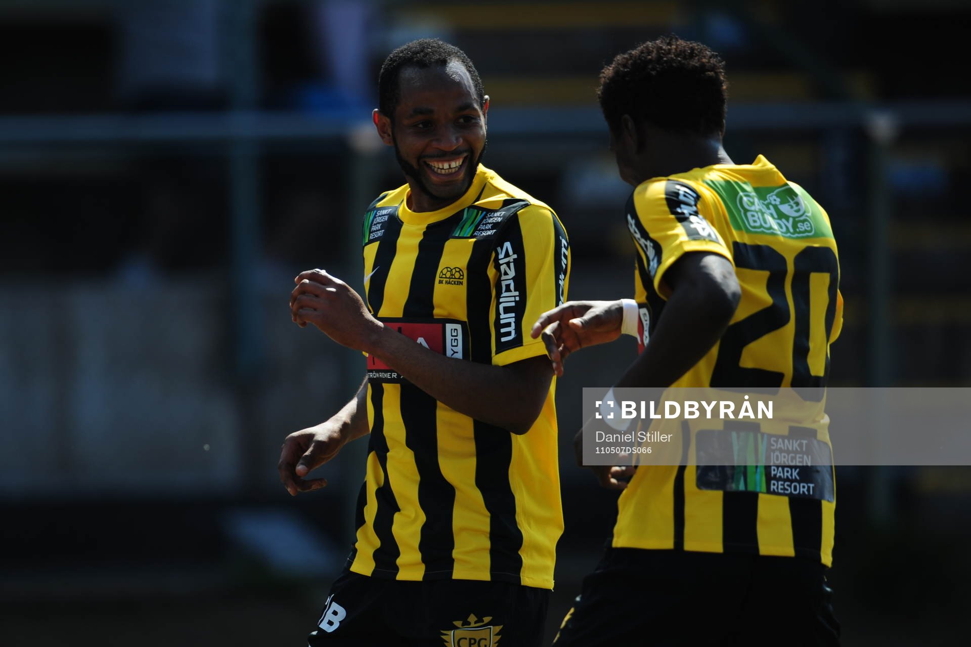 Rene Makondele och Dominic Chatto, Häcken Jubel
