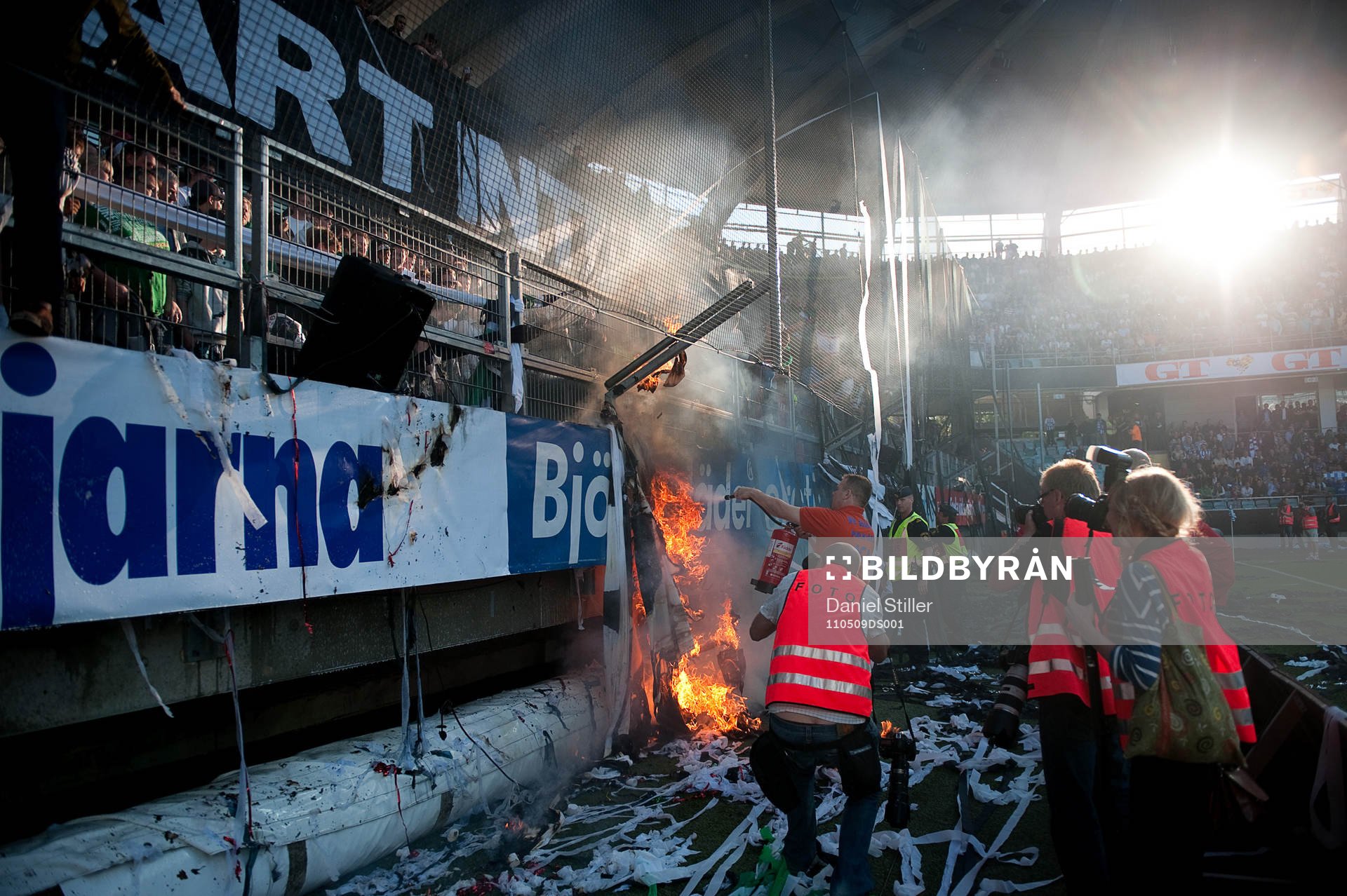 Brand utbröt vid Gaisklacken