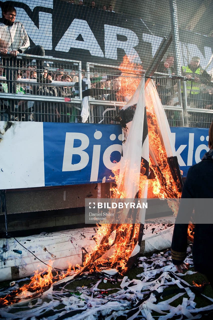 Brand utbröt vid Gaisklacken