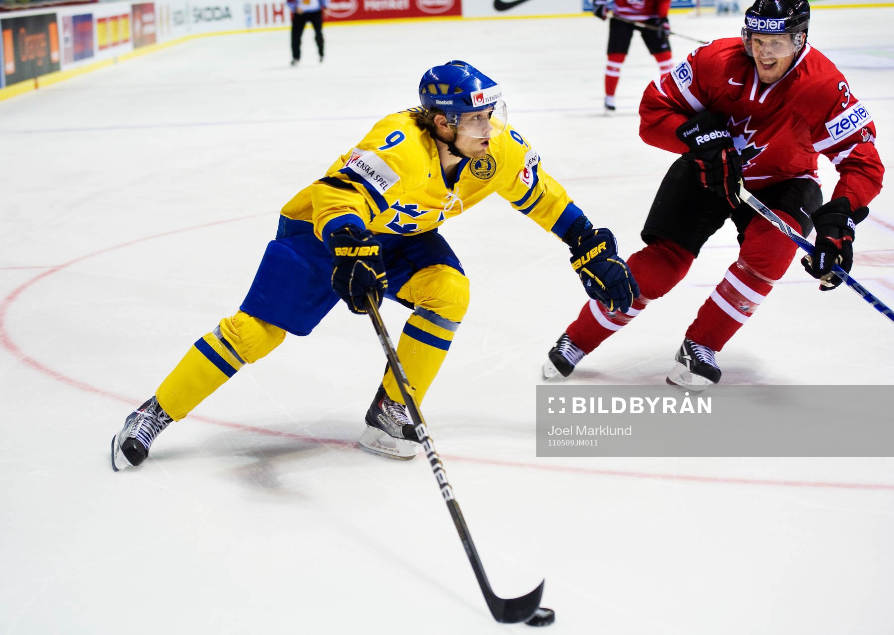 Mattias Tedenby, Sverige, och Dion Phaneuf, Kanada