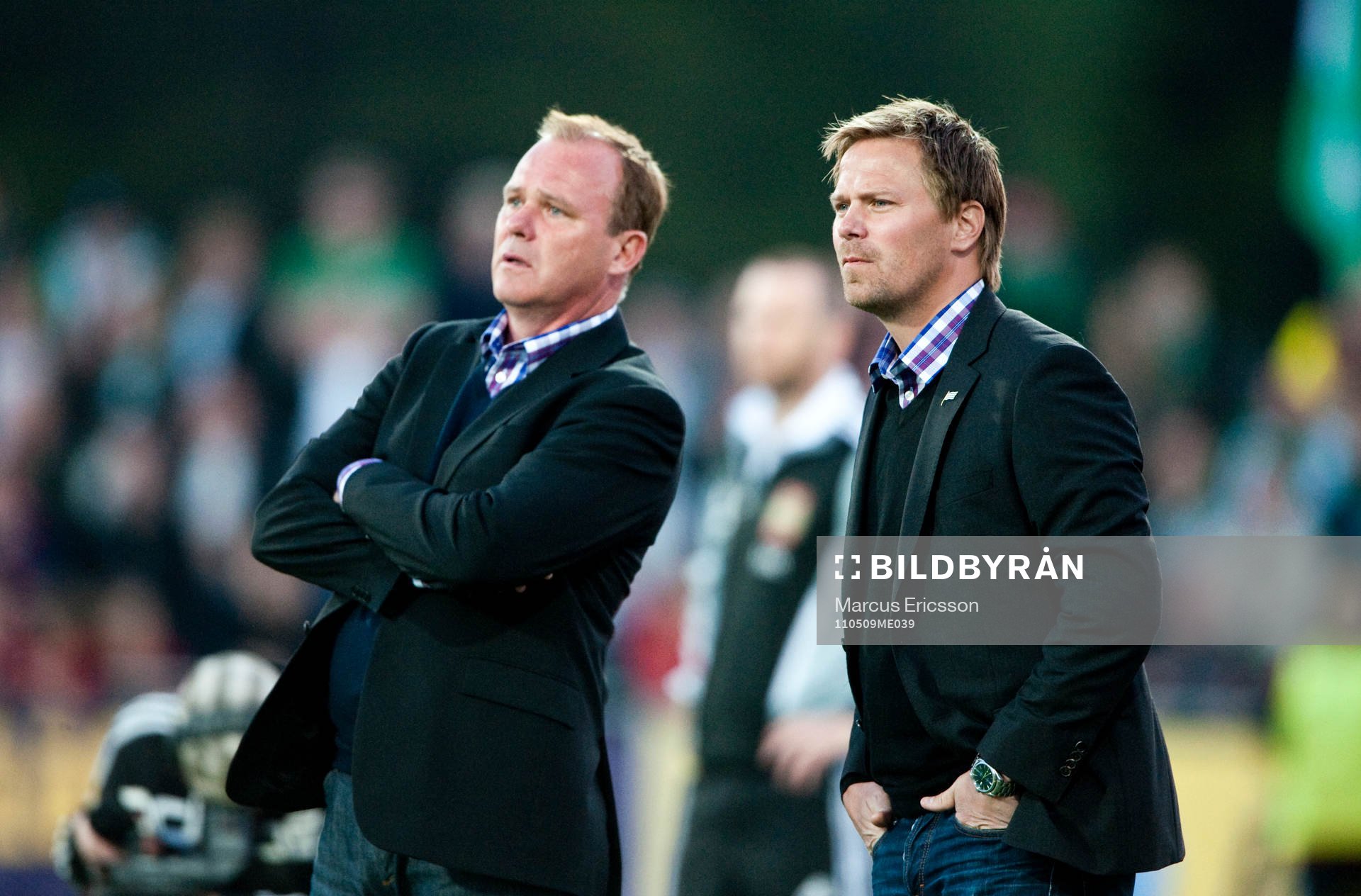 Roger Franzén, tränare och Roger Sandberg, assisterande
