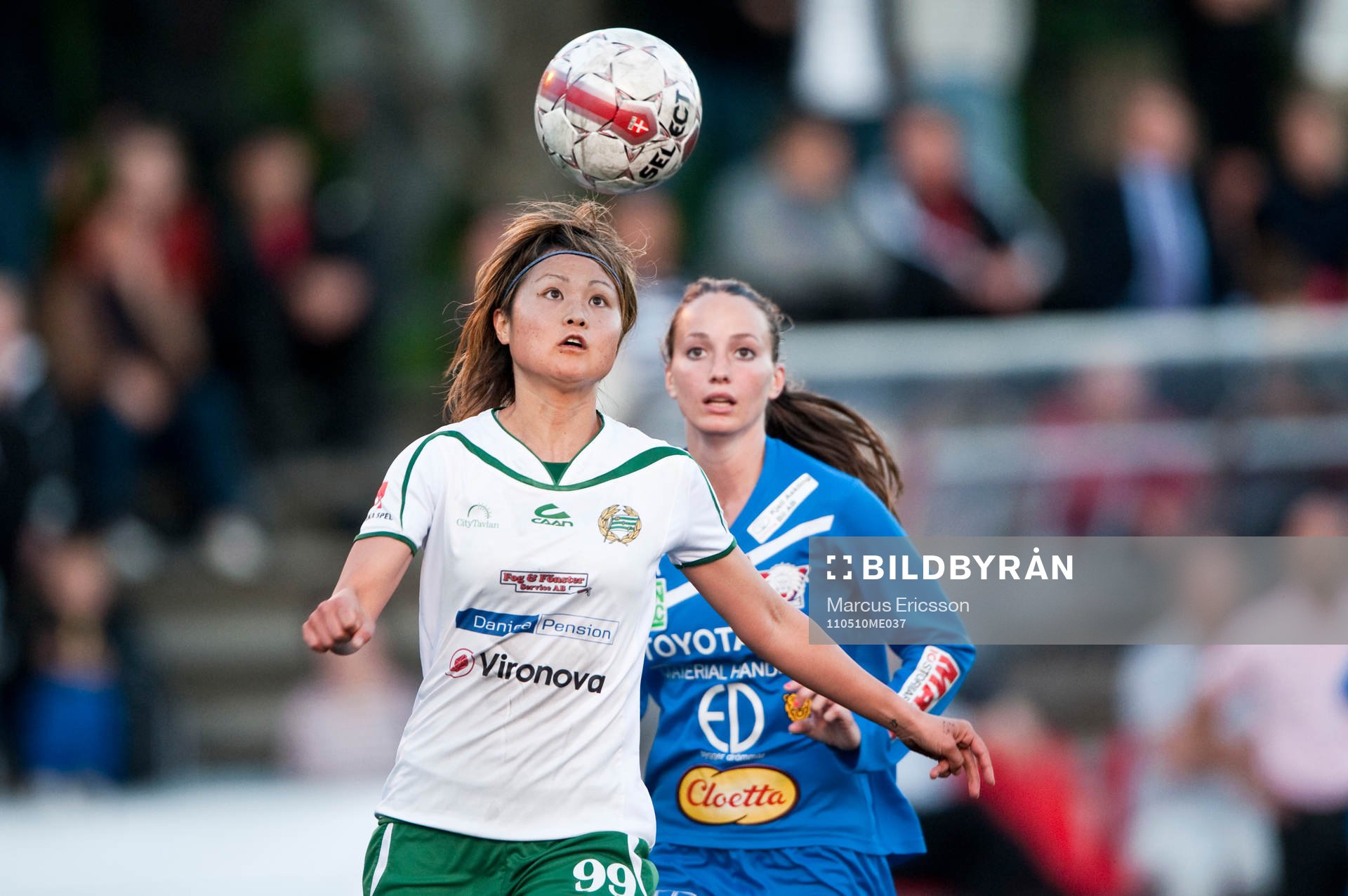 Mami Yamagouchi, Hammarby och Kosovare Asllani, Linköping
