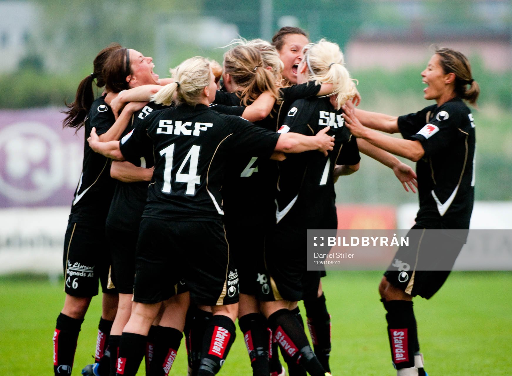 Johanna Almgren, Göteborg, gör matchens enda mål, jubel
