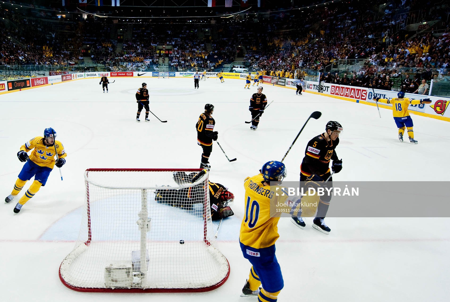 Patrik Berglund, Sverige, jubel