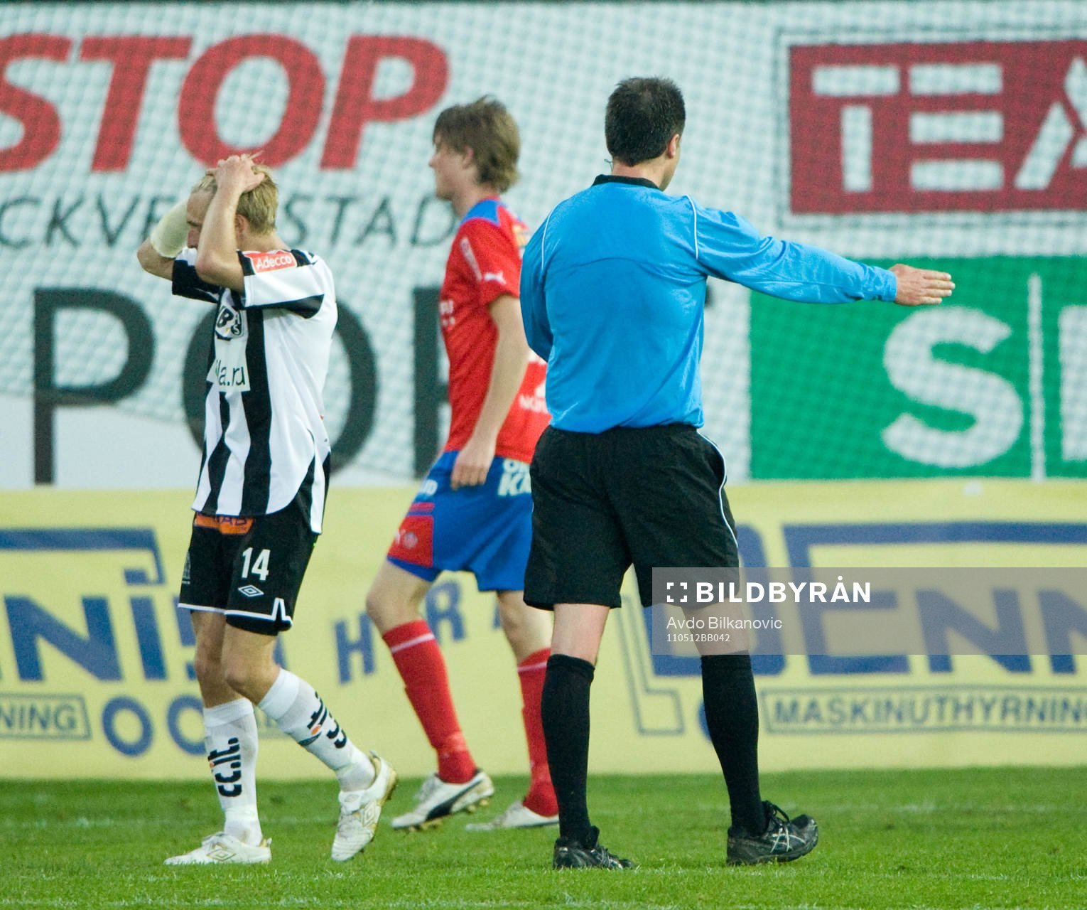 Thomas Raun, Landskrona, depp, Martin Ingvarsson, domare,