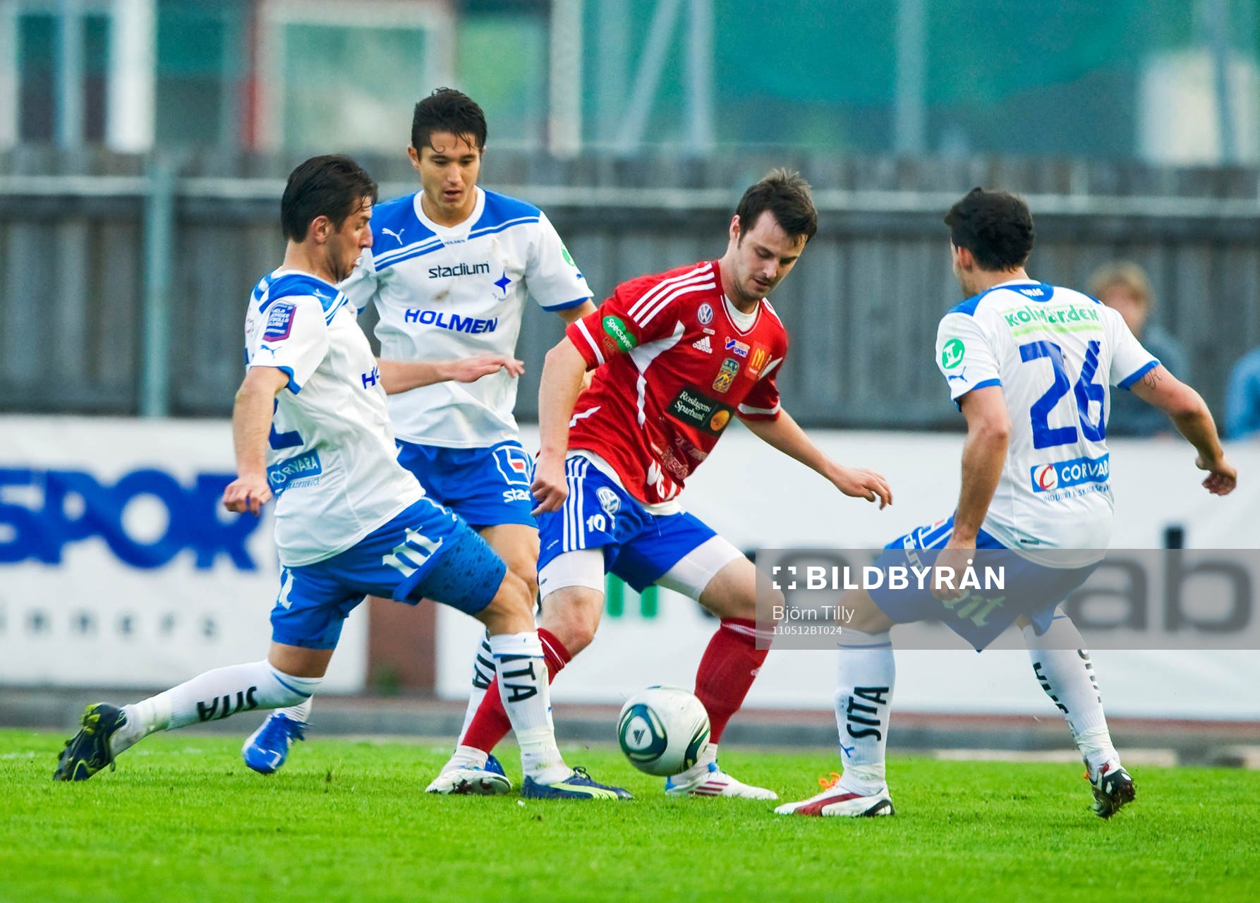 Armin Tankovic, David Wiklander, Caio Mendes, och Andreas