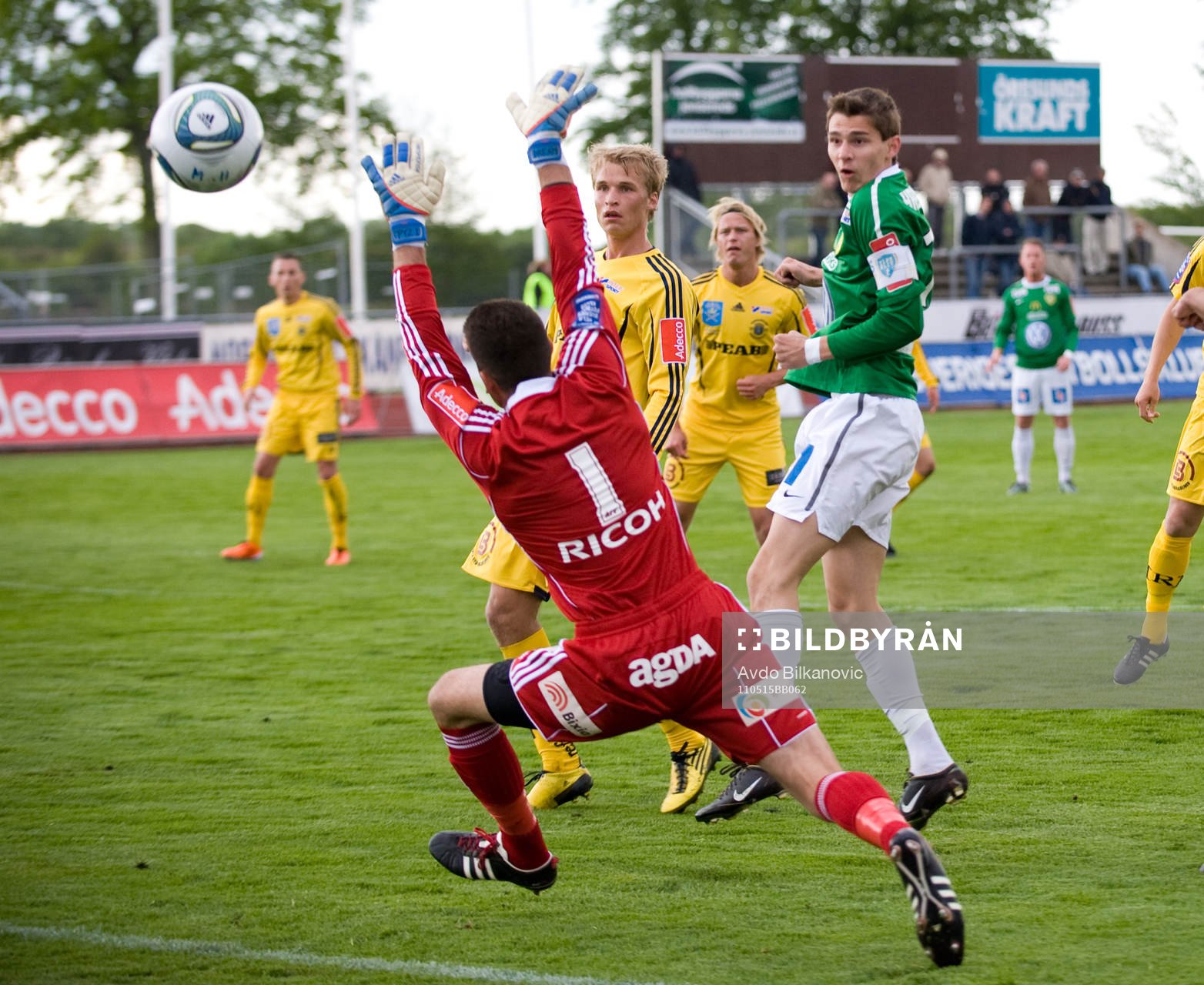 Branimir Hrgota, Jönköping, nickar in 1:0 målet
