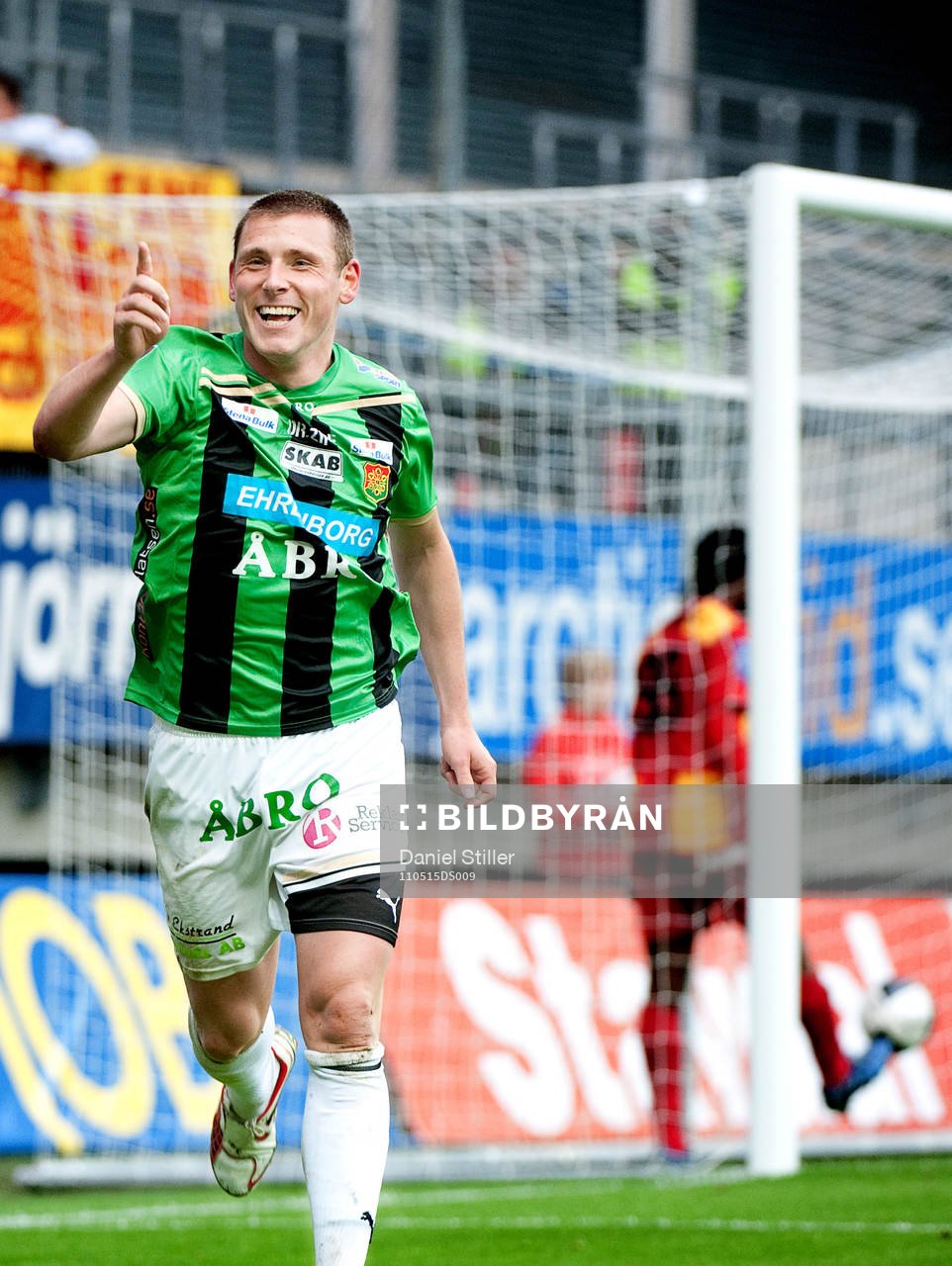 Calum Angus, GAIS, gör matchens enda mål, jubel