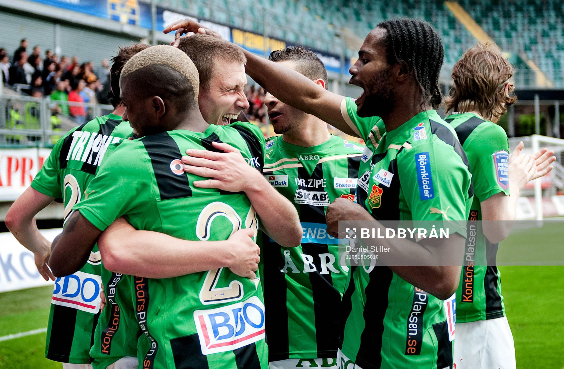 Calum Angus, GAIS, gör matchens enda mål, jubel