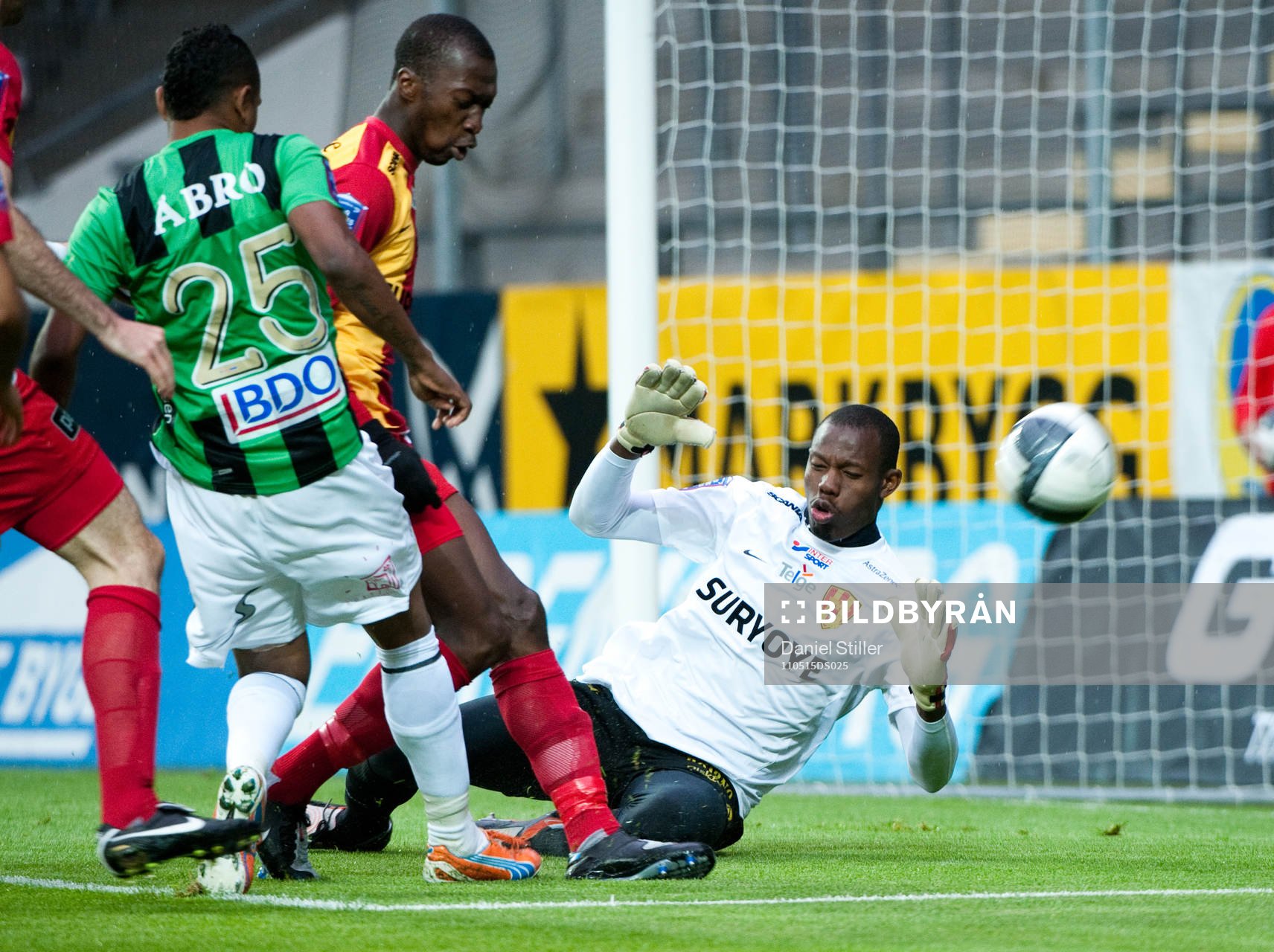 Wanderson do Carmo, GAIS, Dwayne Miller, målvakt Syrianska