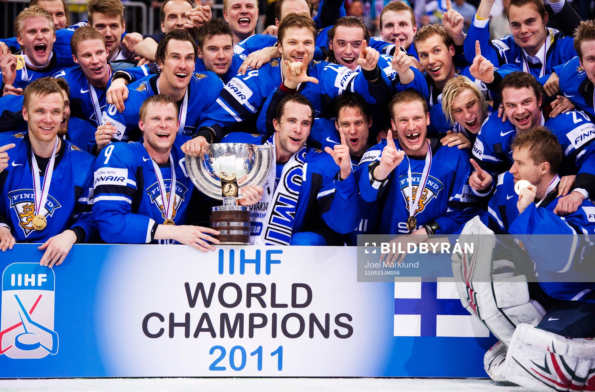 Finland vann finalen mot Sverige med 6-1. Jubel, glädje,