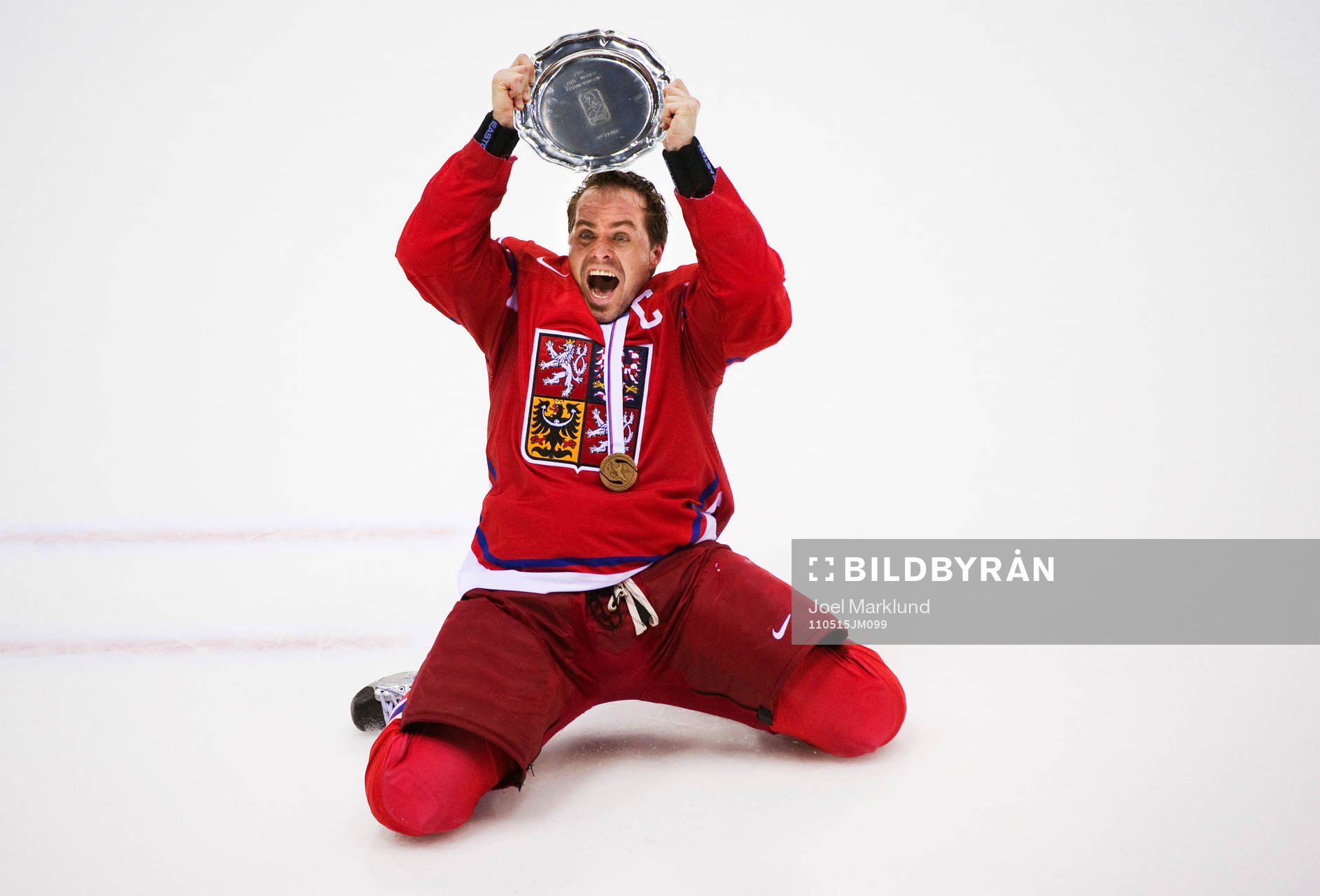 Tomas Rolinek, Tjeckien, jubel med bronspokalen. Brons,
