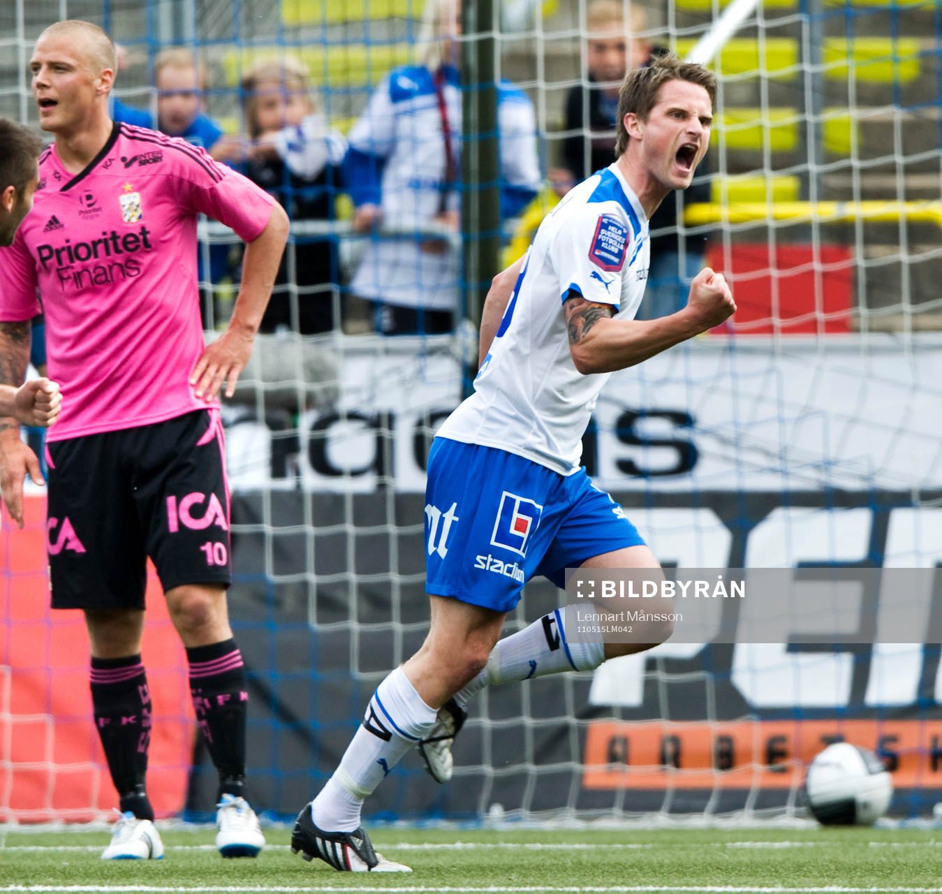 2-1, Gunnar Heidar Thorvaldsson, Norrköping, jubel
