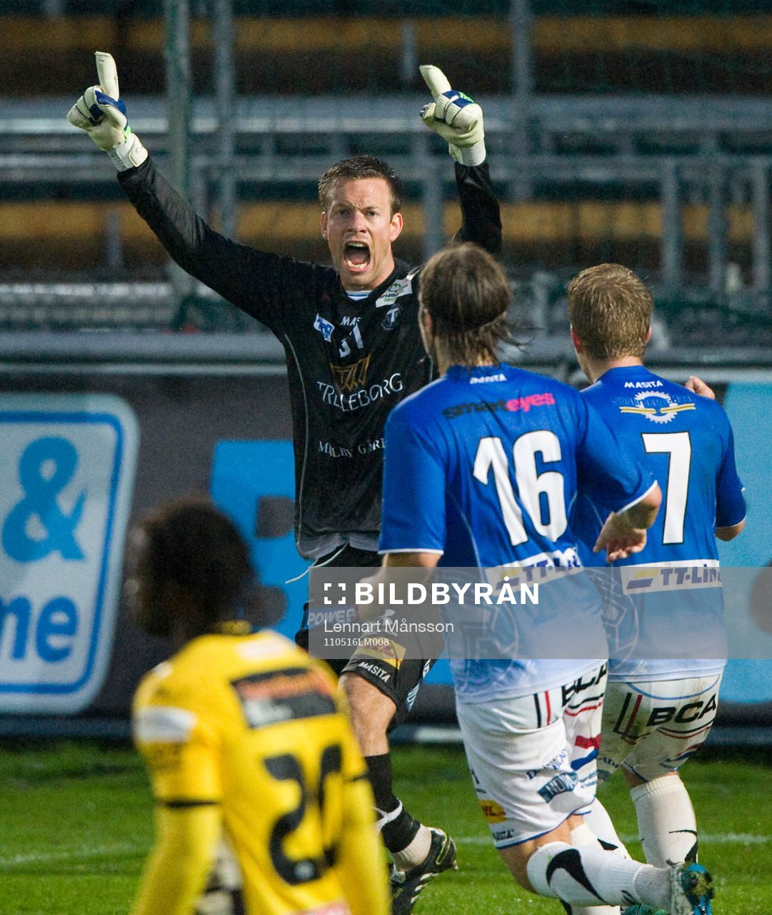 Straffräddning, Viktor Noring, målvakt, Trelleborg, jubel