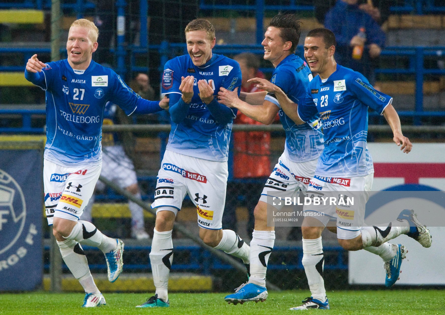 1-0 Marcus Pode, jubel, glädje