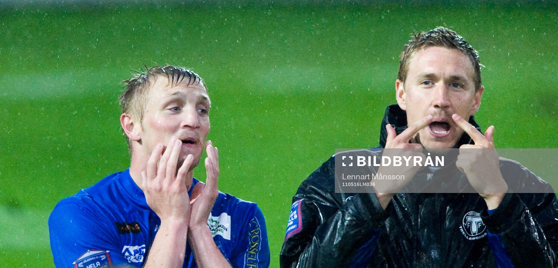 Odlar målskyttarna Fredrik Jensen och Marcus Pode