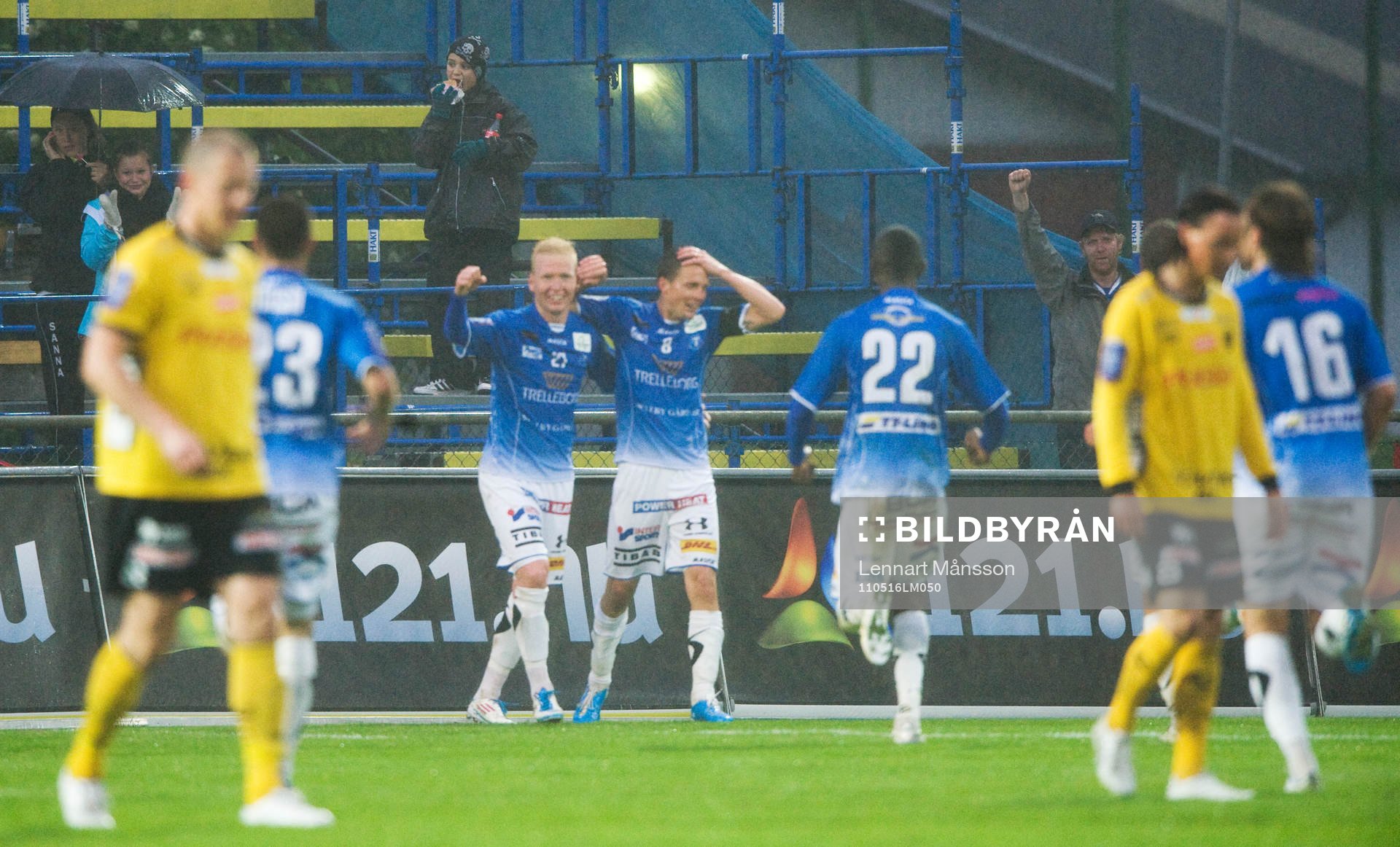 3-0 Kristian Haynes, Trelleborg, jubel