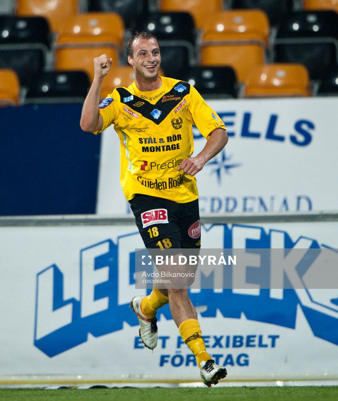 Pär Ericsson, Mjällby, jubel