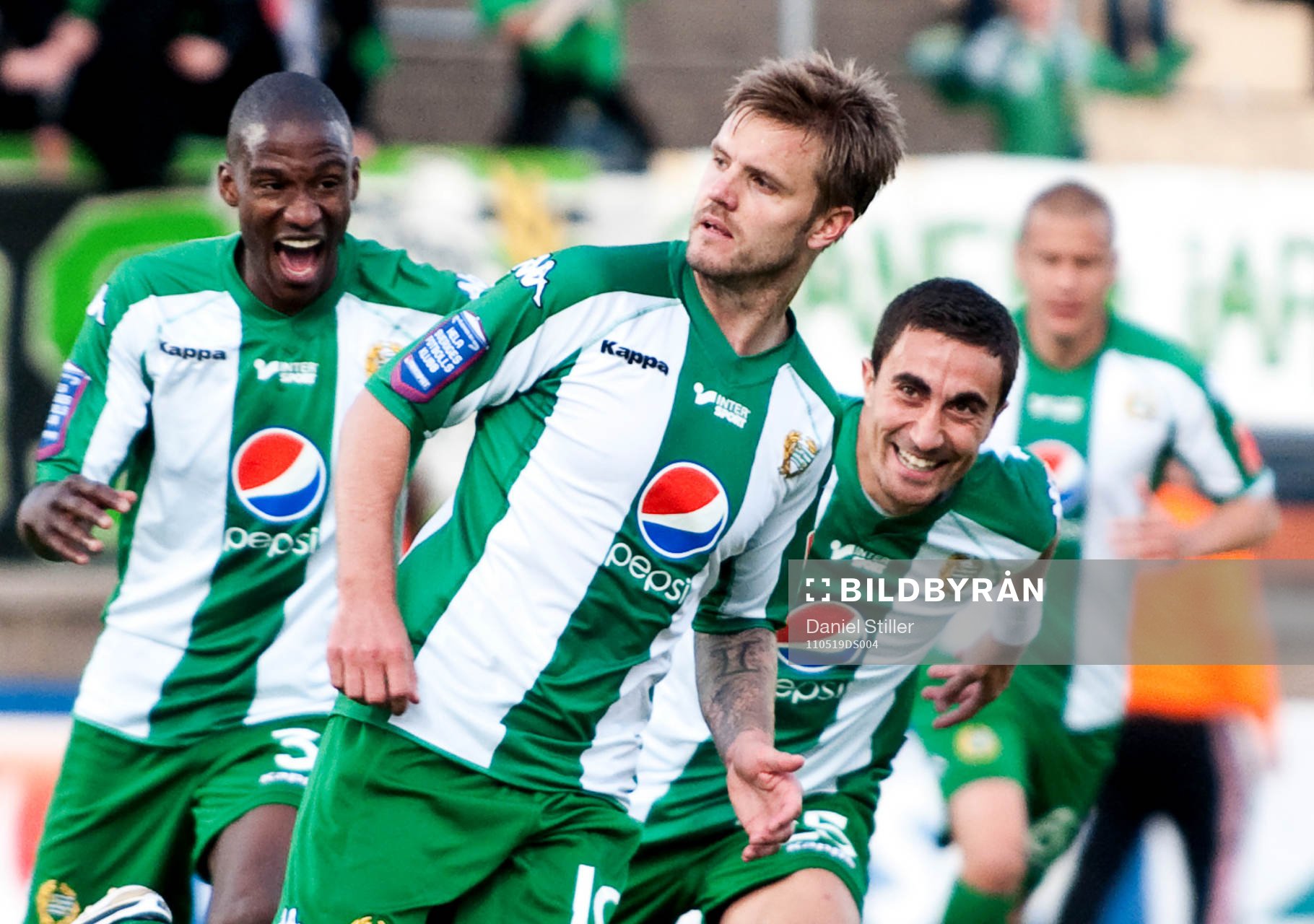 Andreas Dahl, Hammarby, gör 2-2, jubel