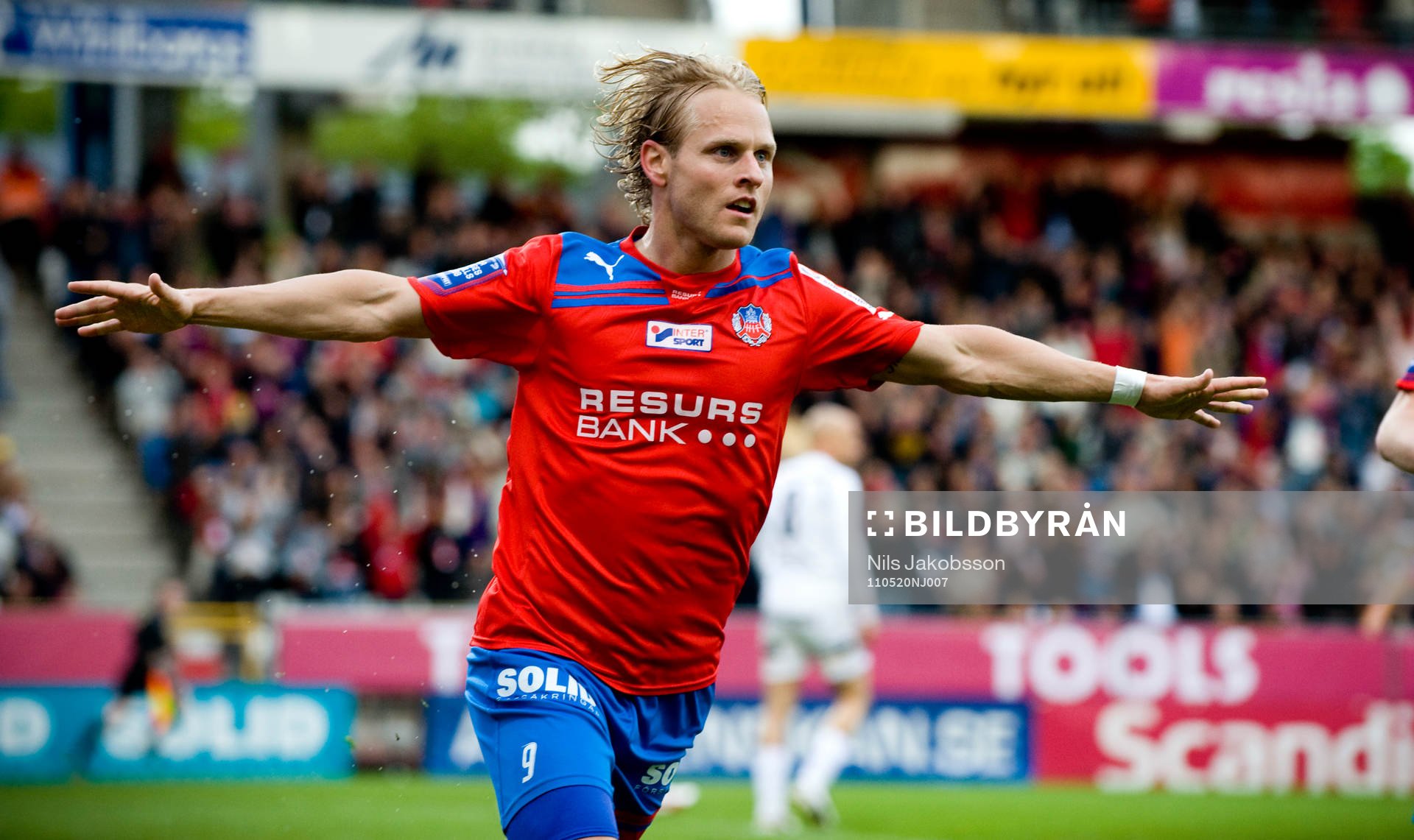 Erik Sundin, Helsingborg jubel, 1-0