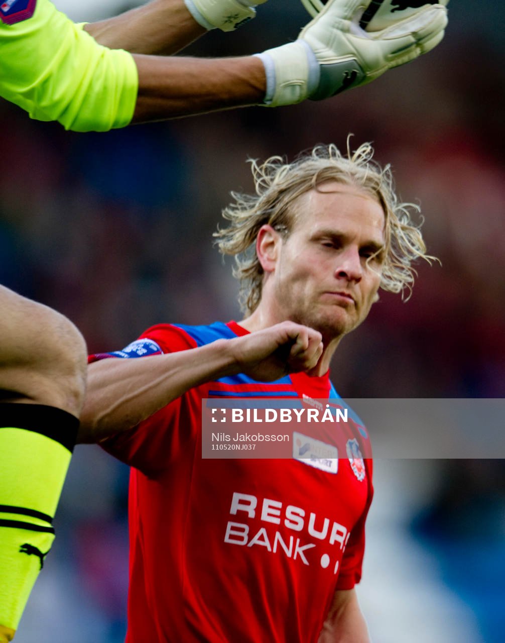 Erik Sundin, Helsingborg, är lite sen och Etrit Berisha,