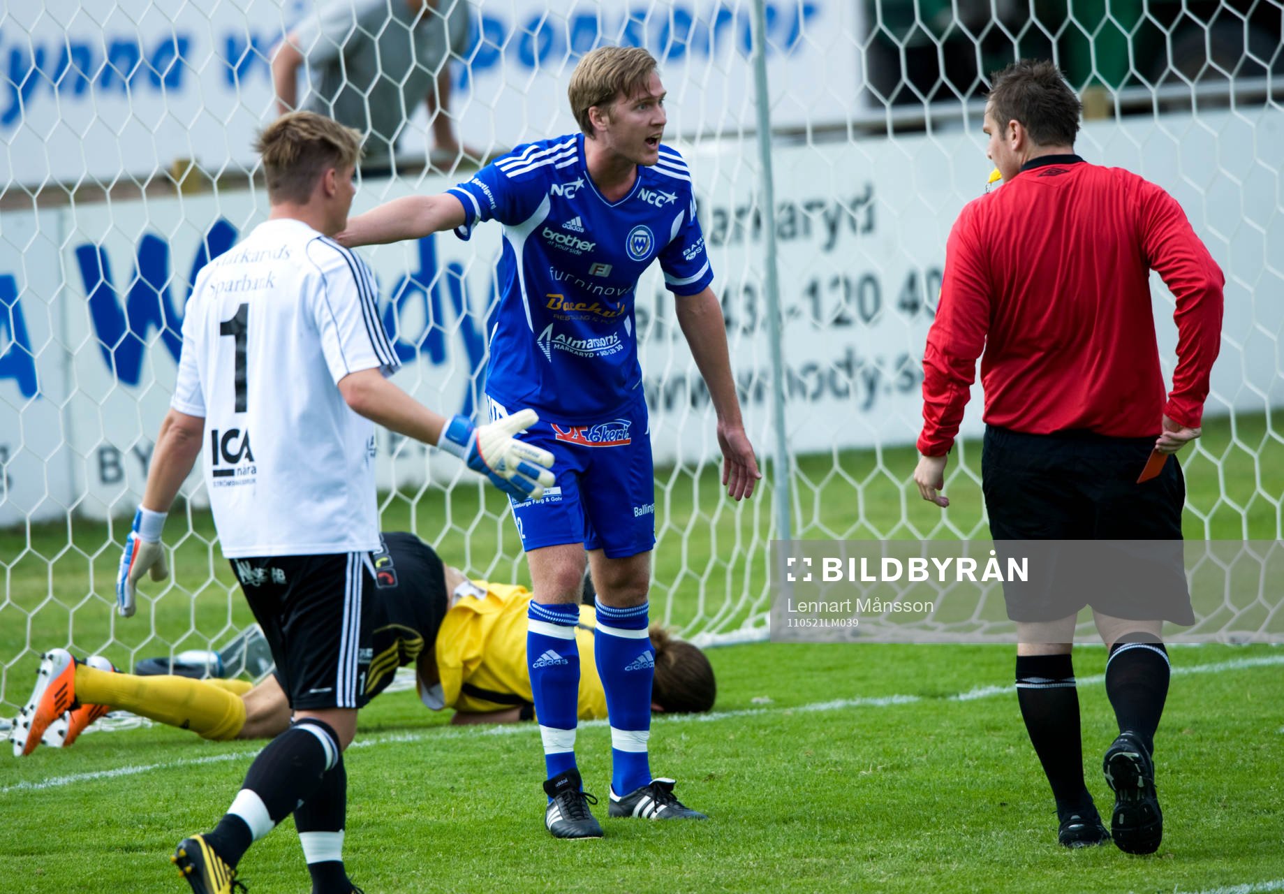 Jonas Osberg, målvakt och Christoffer Ohlsson, Markaryd