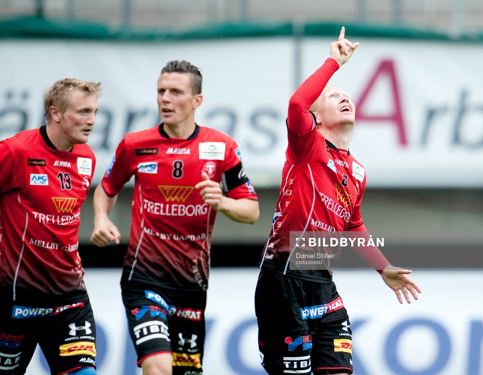 Magnus Andersson, Trelleborg, gör 0-1, jubel