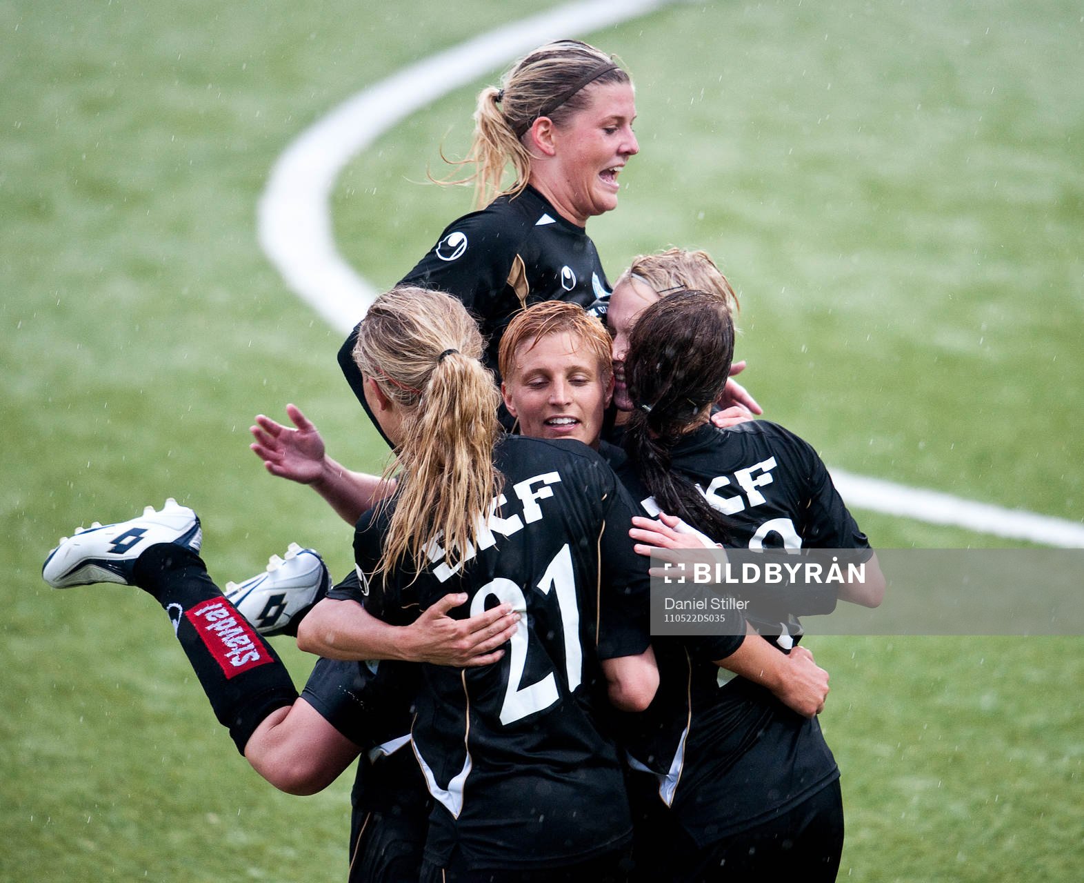 Linnea Liljegärd, Göteborg, gör 3-0, jubel Olivia