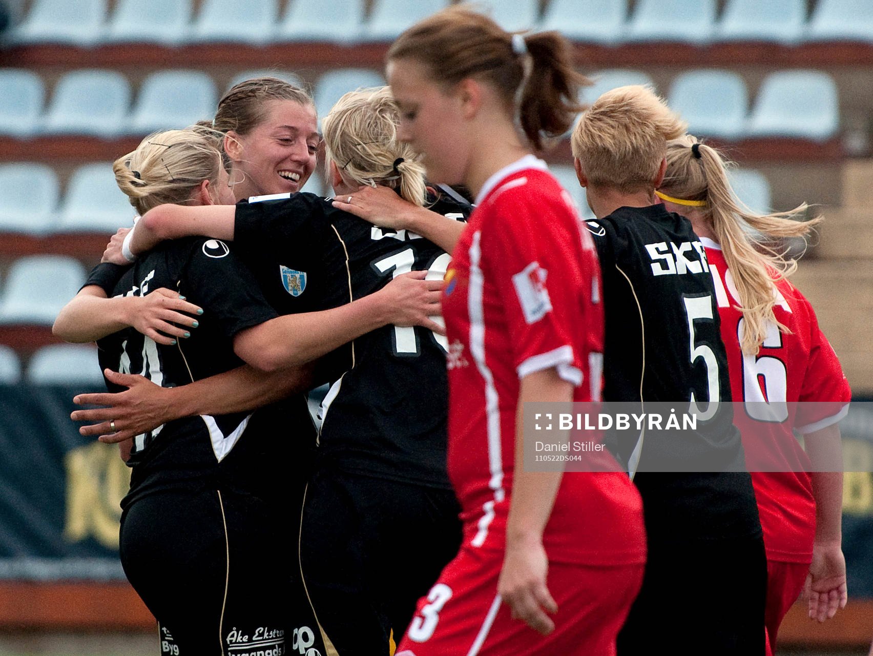 Jane Törnqvist, Göteborg, gör 1-0, jubel. Freja