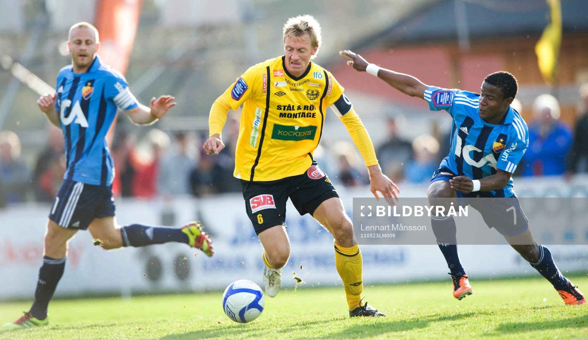 Patrik Rosengren, Mjällby, mot Daniel Sjölund och Kennedy