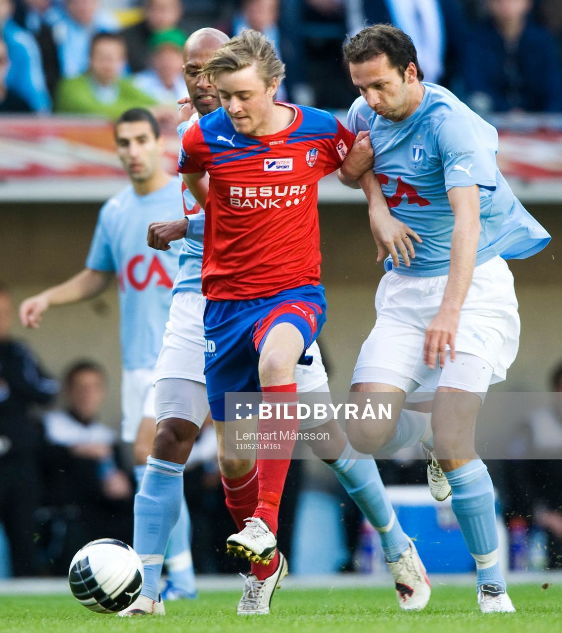 Rasmus Jönsson, Helsingborg, på väg mot mål men en