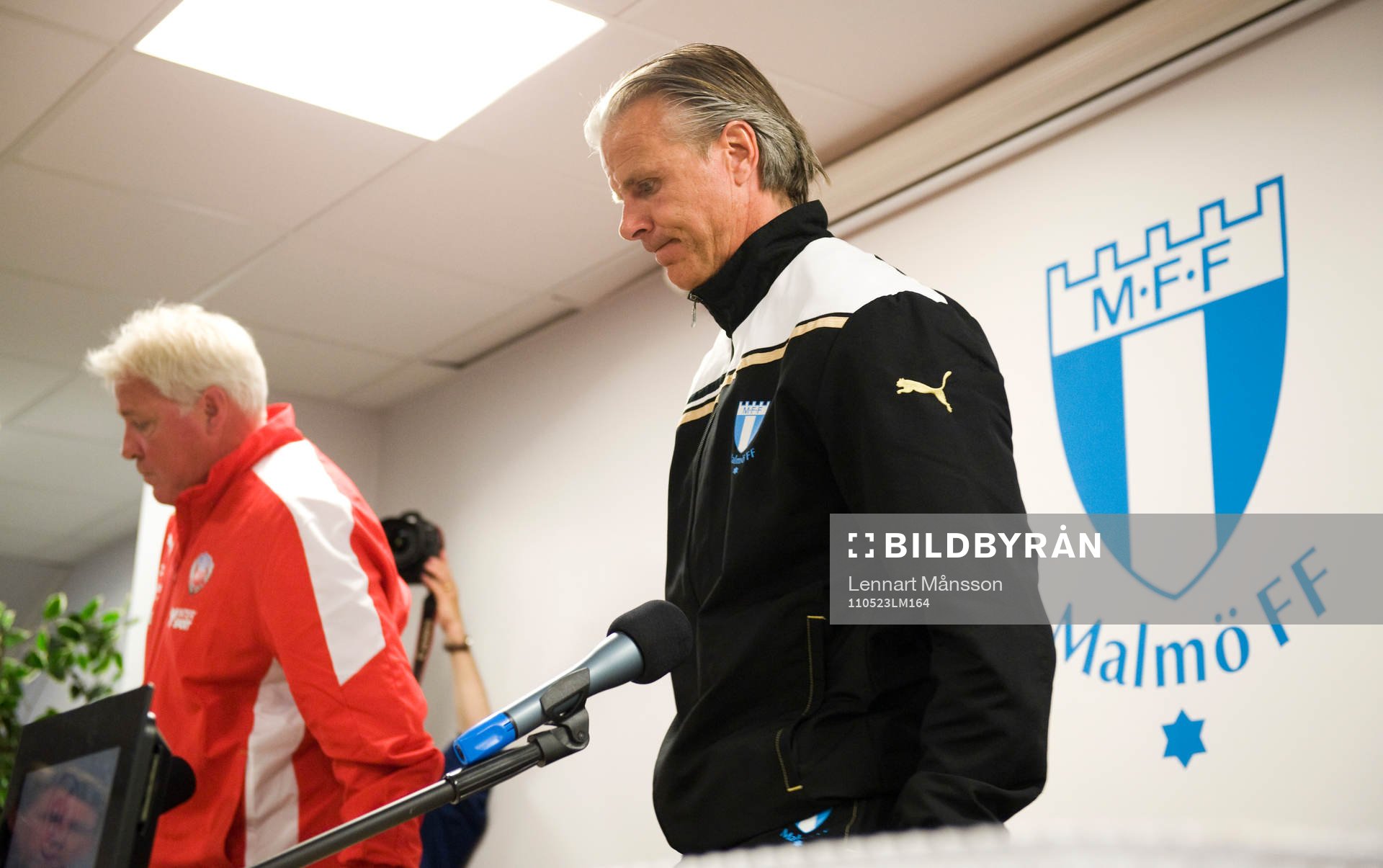 Conny Karlsson, tränare, Helsingborg och Roland Nilsson,