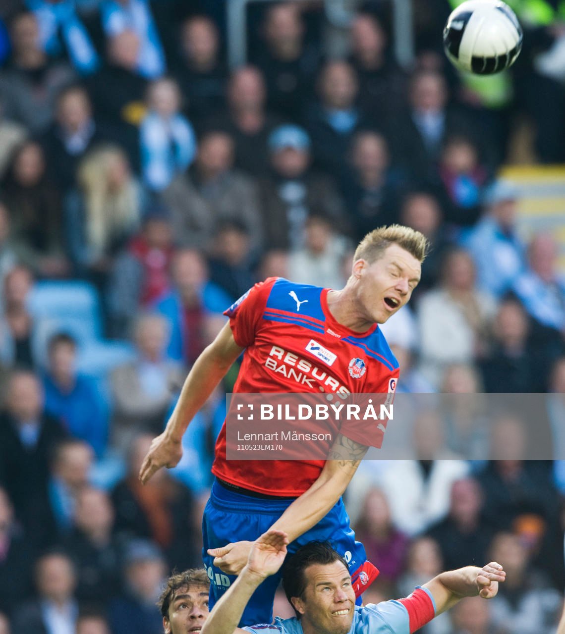 Marcus Nilsson, Helsingborg, högre än Daniel Andersson,
