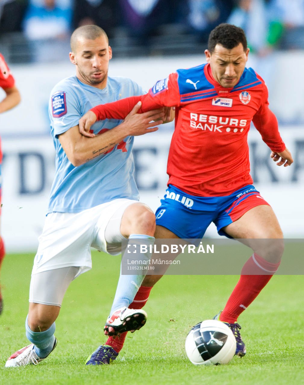 Guillermo Molins, Malmö och Rachid Bouaouzan, Helsingborg