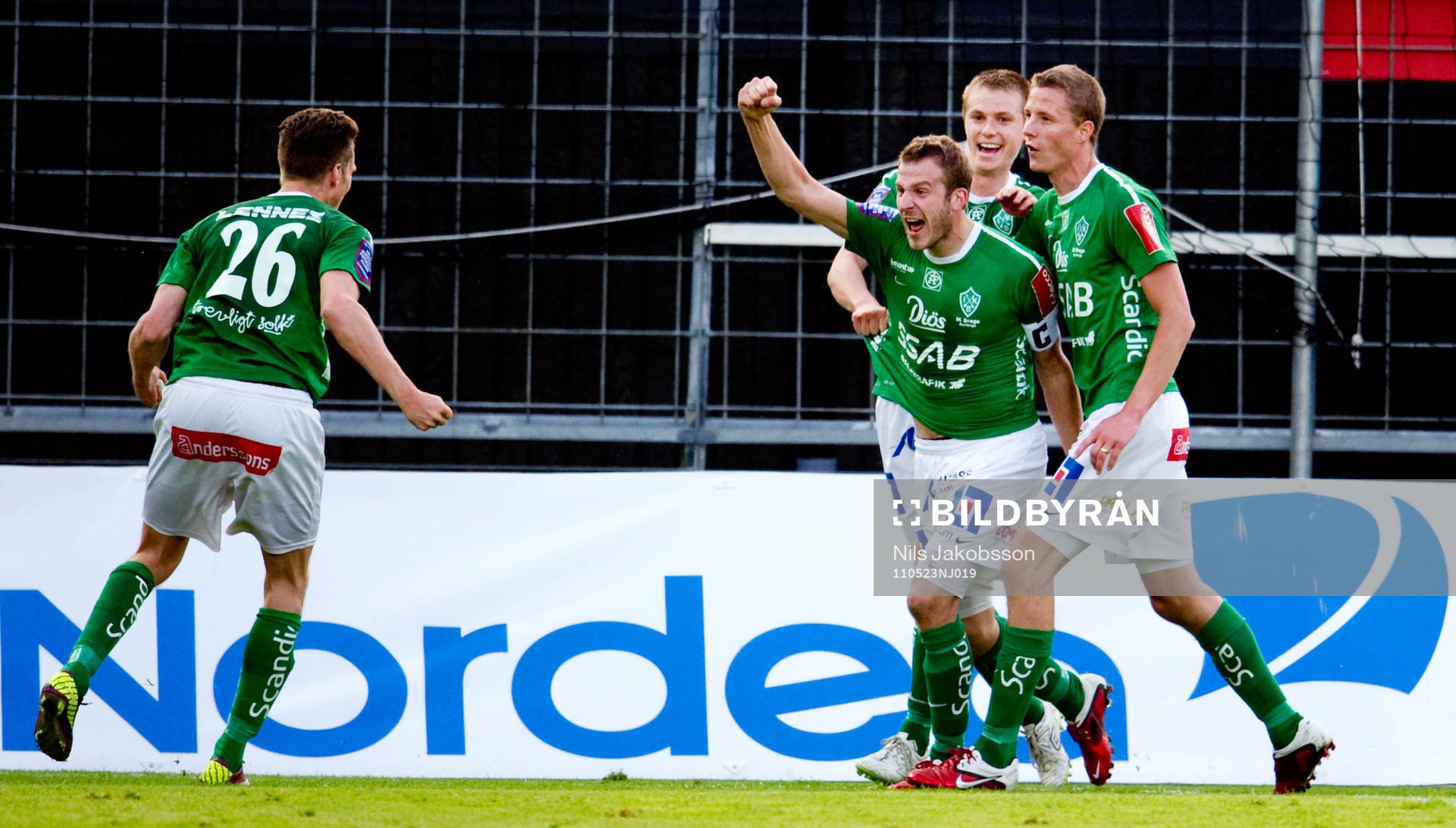 Niklas Forslund, Brage, jubel