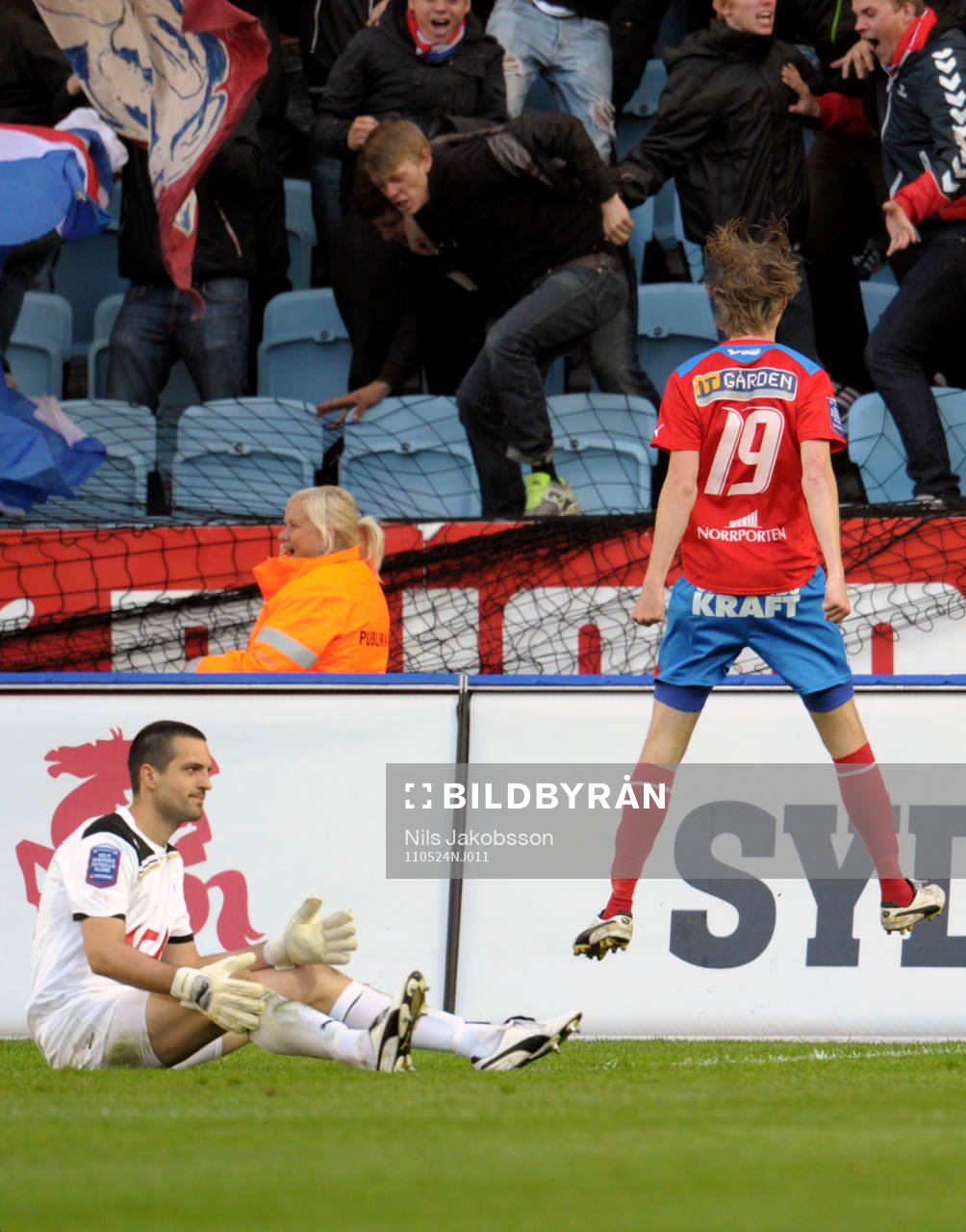 Rasmus Jönsson, Helsingborg (Jubel) och Dusan Melicharek,
