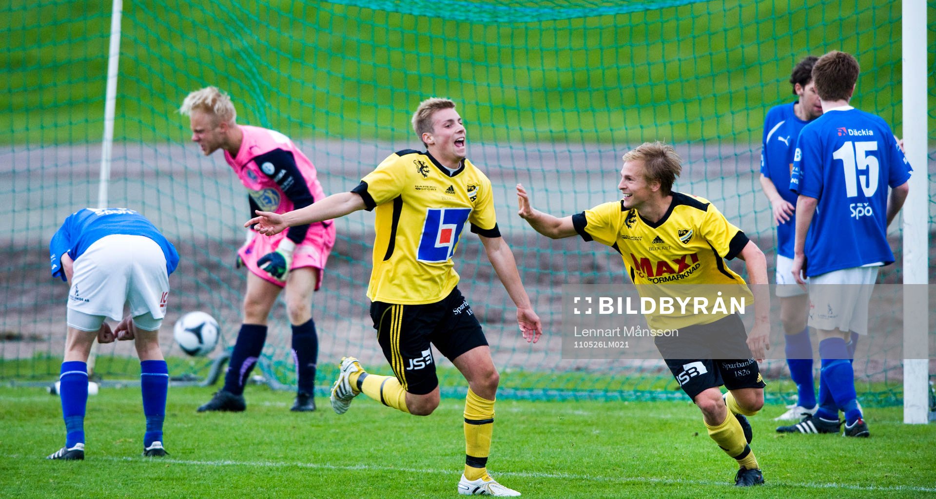1-0 Mattias Andersson, Hässleholm, grattas av Victor
