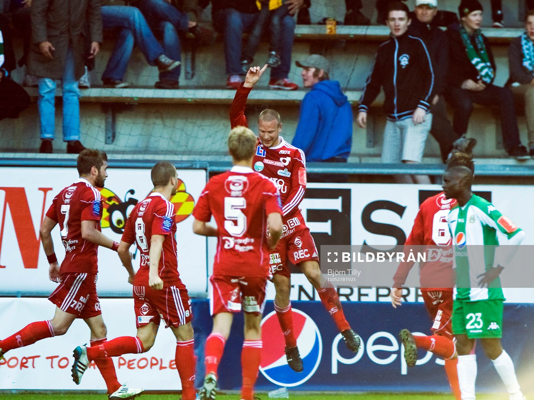 Peter Samuelsson, Degerfors, jubel