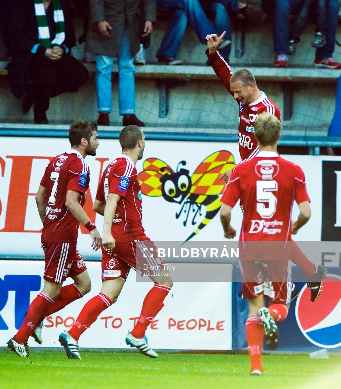 Peter Samuelsson, Degerfors, jubel