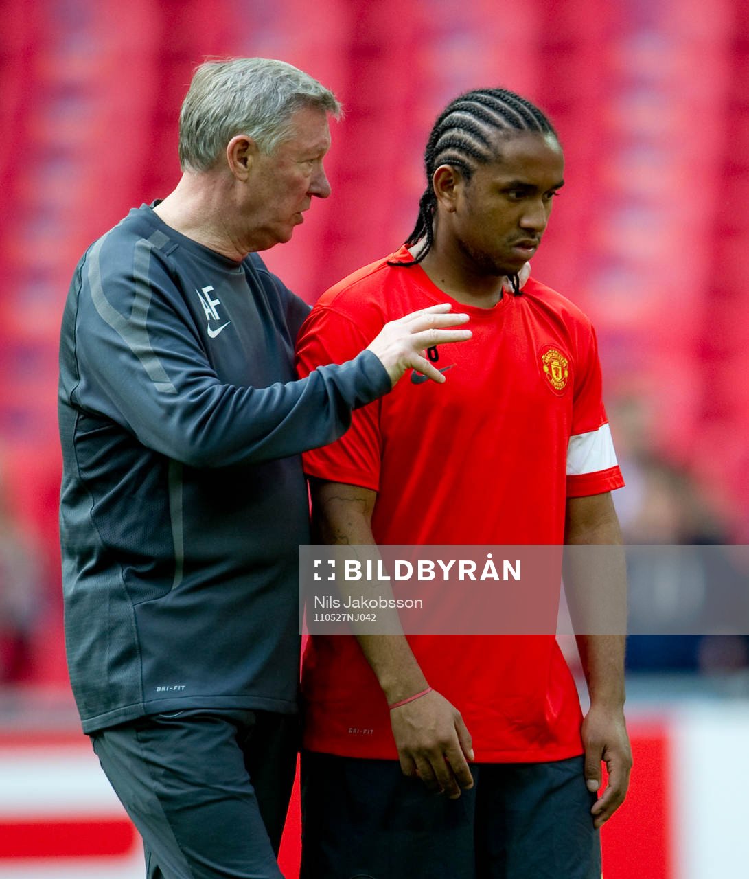 Alex Ferguson, tränare med Anderson